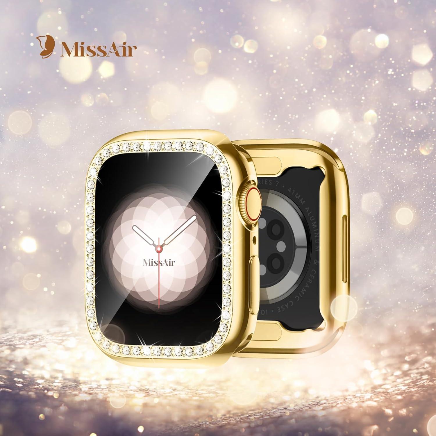 Funda Bling TPU Suave Missair para Apple Watch 40mm Oro