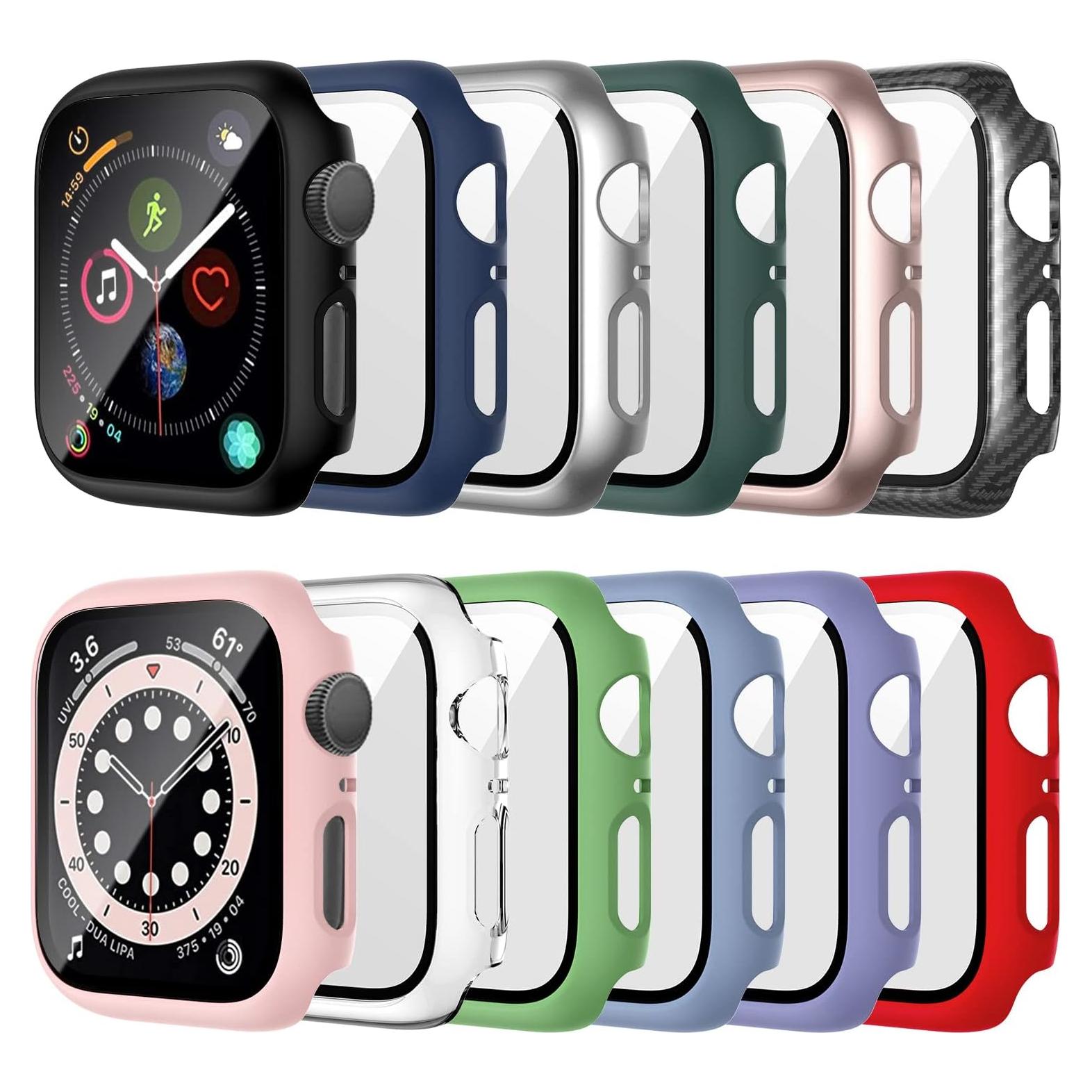 Funda Protectora Haojavo 12 Pack para Apple Watch 44mm SE/6/5/4