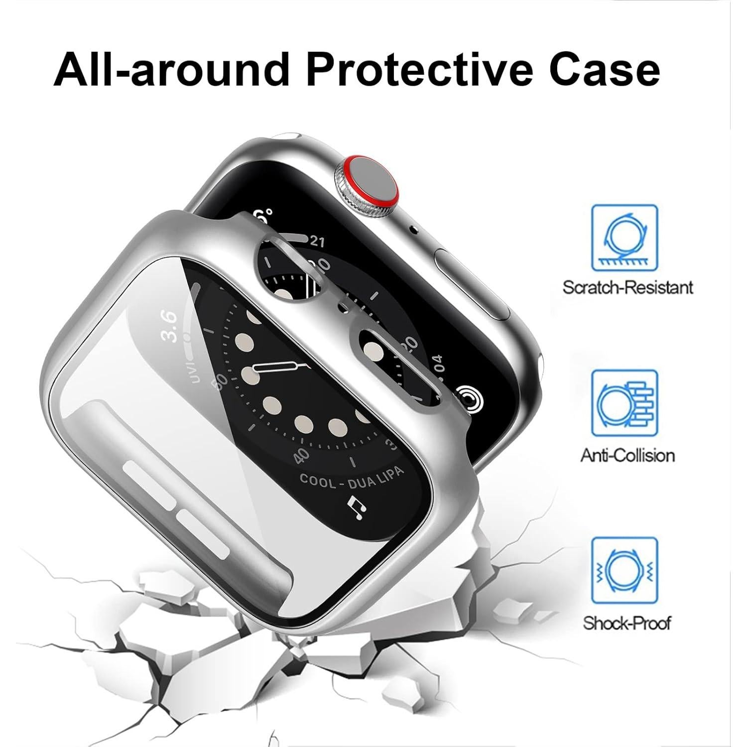 Funda Protectora Haojavo 12 Pack para Apple Watch 44mm SE/6/5/4