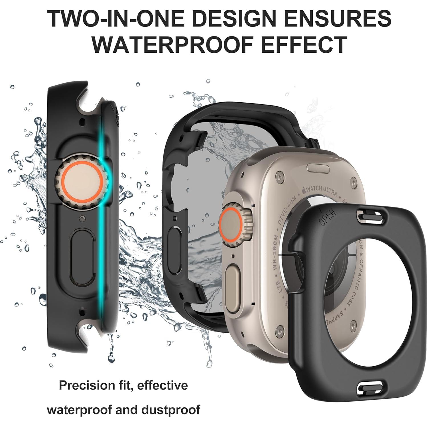 Funda Impermeable Suoman para Apple Watch Ultra 2 49mm - Negro