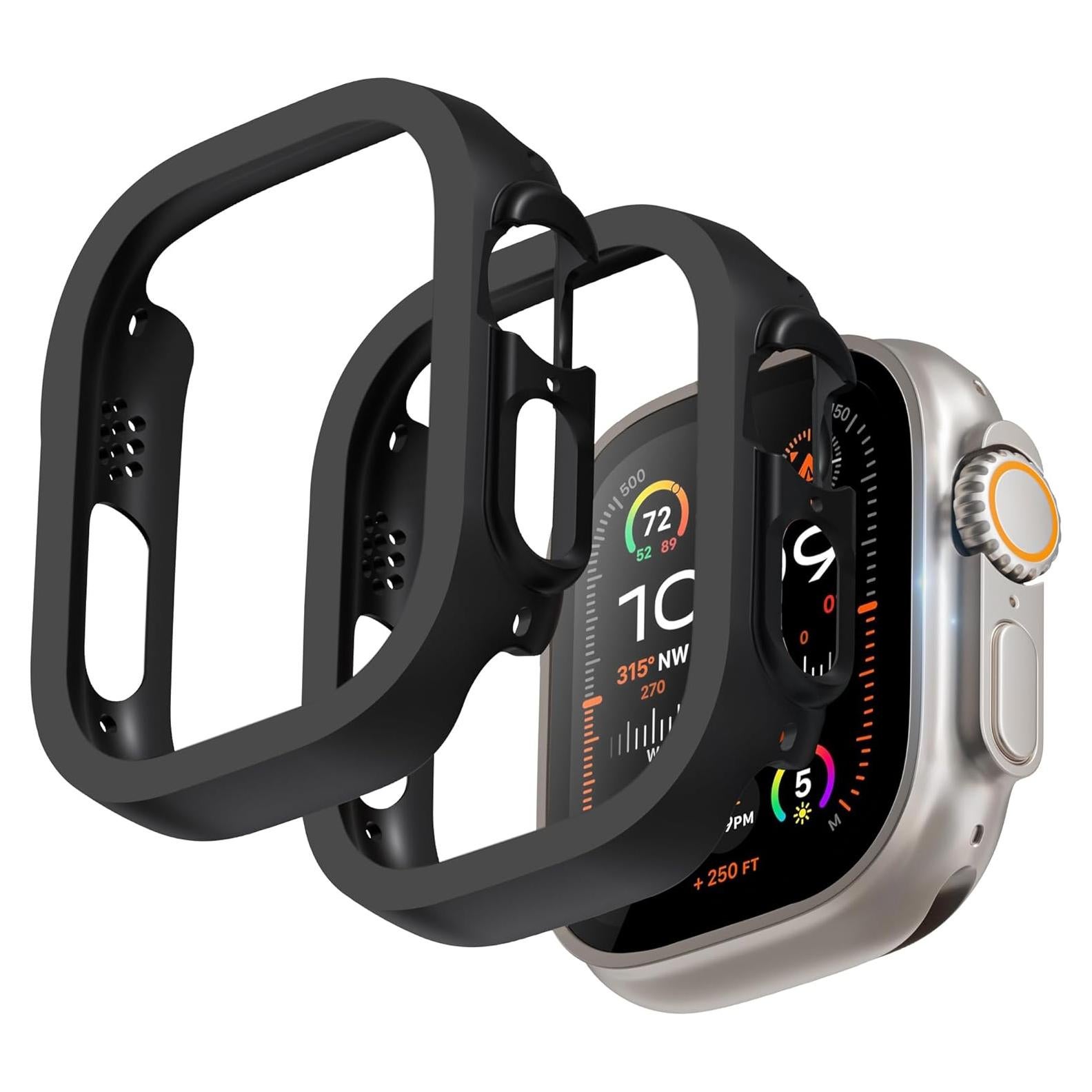Funda Bumper GEEDOOWIN para Apple Watch Ultra 49mm - 2 Unidades