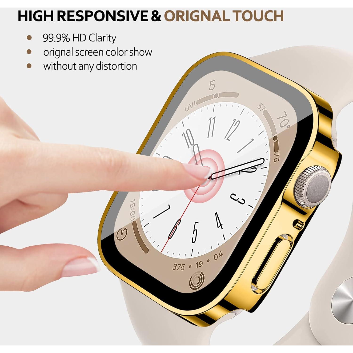 Protector de Pantalla Vidrio Templado EIHAIHIS para Apple Watch 40mm 44mm