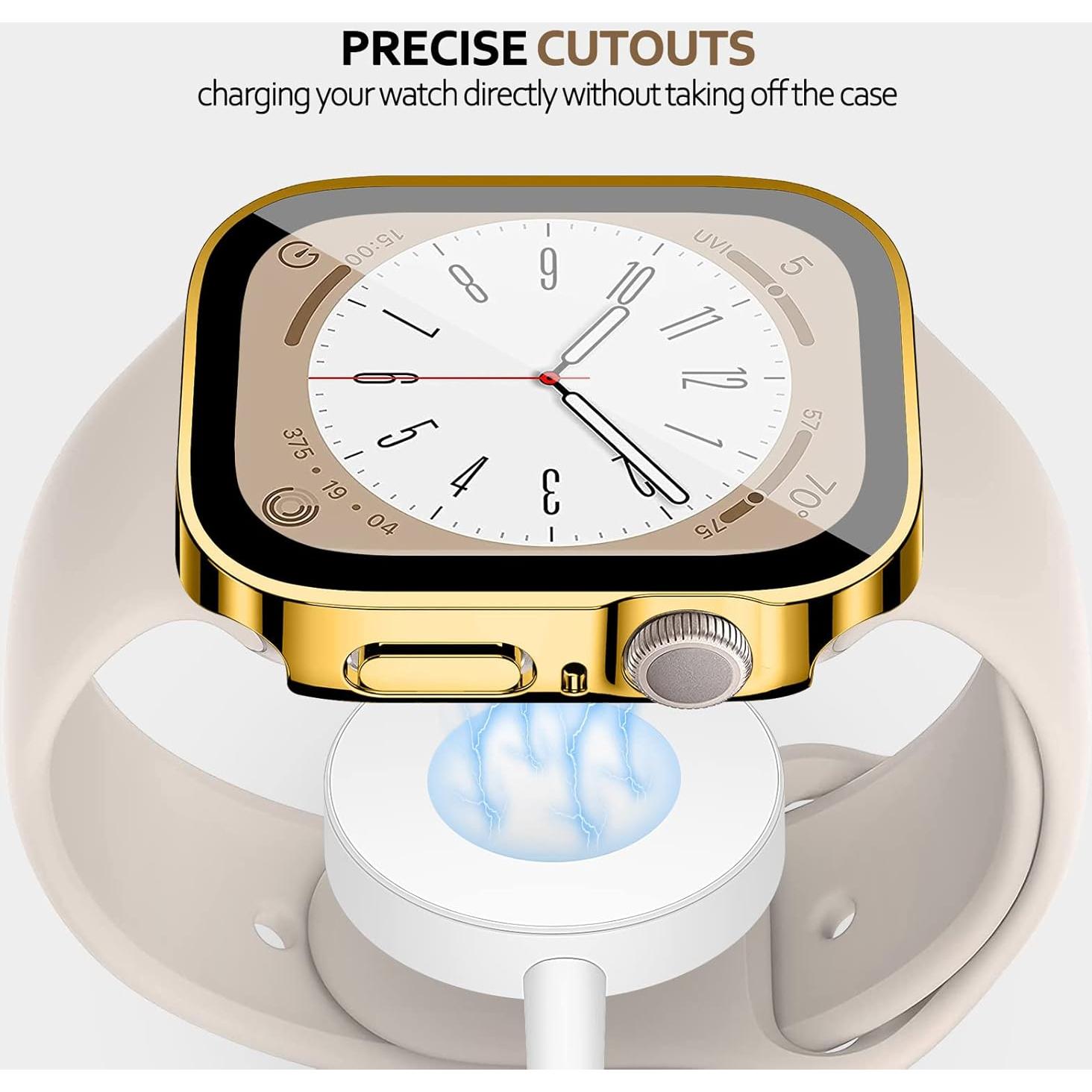 Protector de Pantalla Vidrio Templado EIHAIHIS para Apple Watch 40mm 44mm