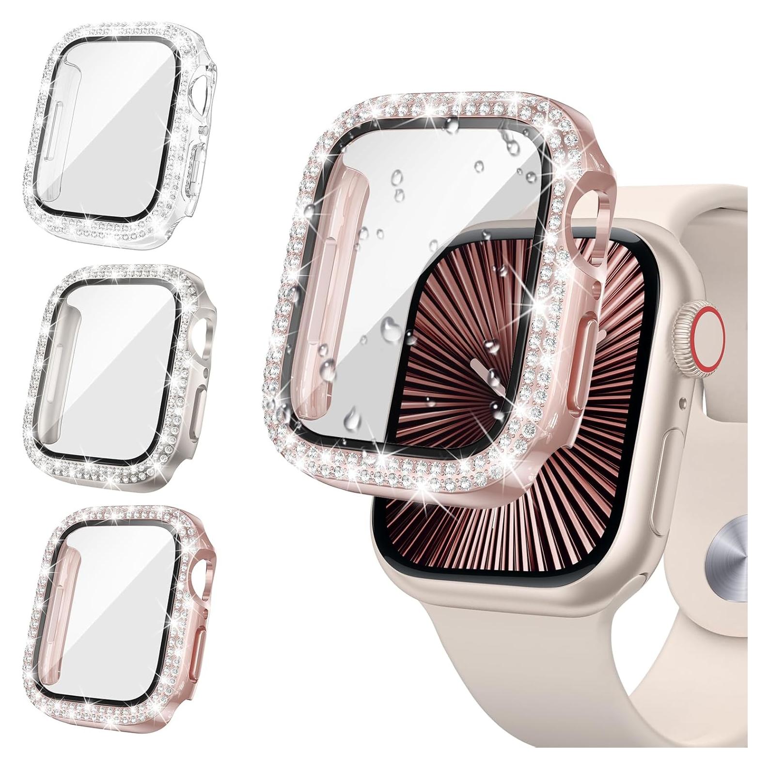 Funda Brillante Tensea para Apple Watch Serie 10 42mm - 3 Pack