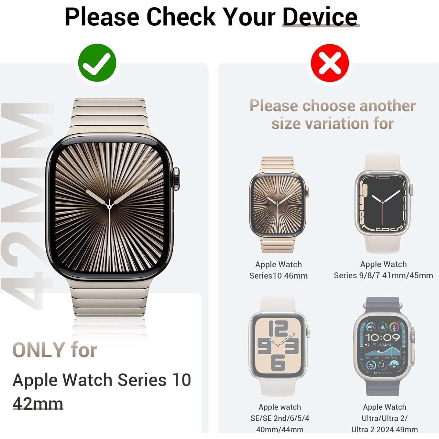 Funda Brillante Tensea para Apple Watch Serie 10 42mm - 3 Pack