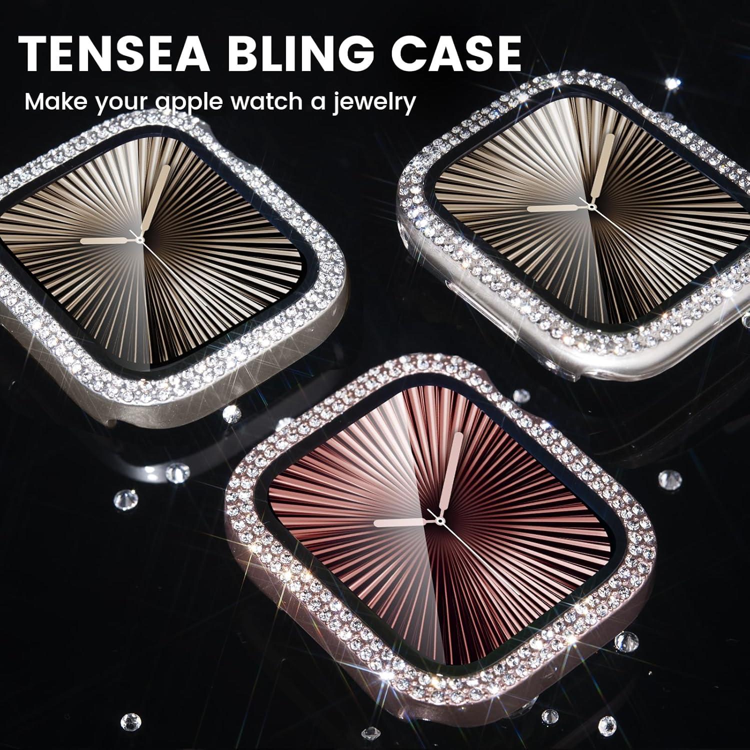 Funda Brillante Tensea para Apple Watch Serie 10 42mm - 3 Pack