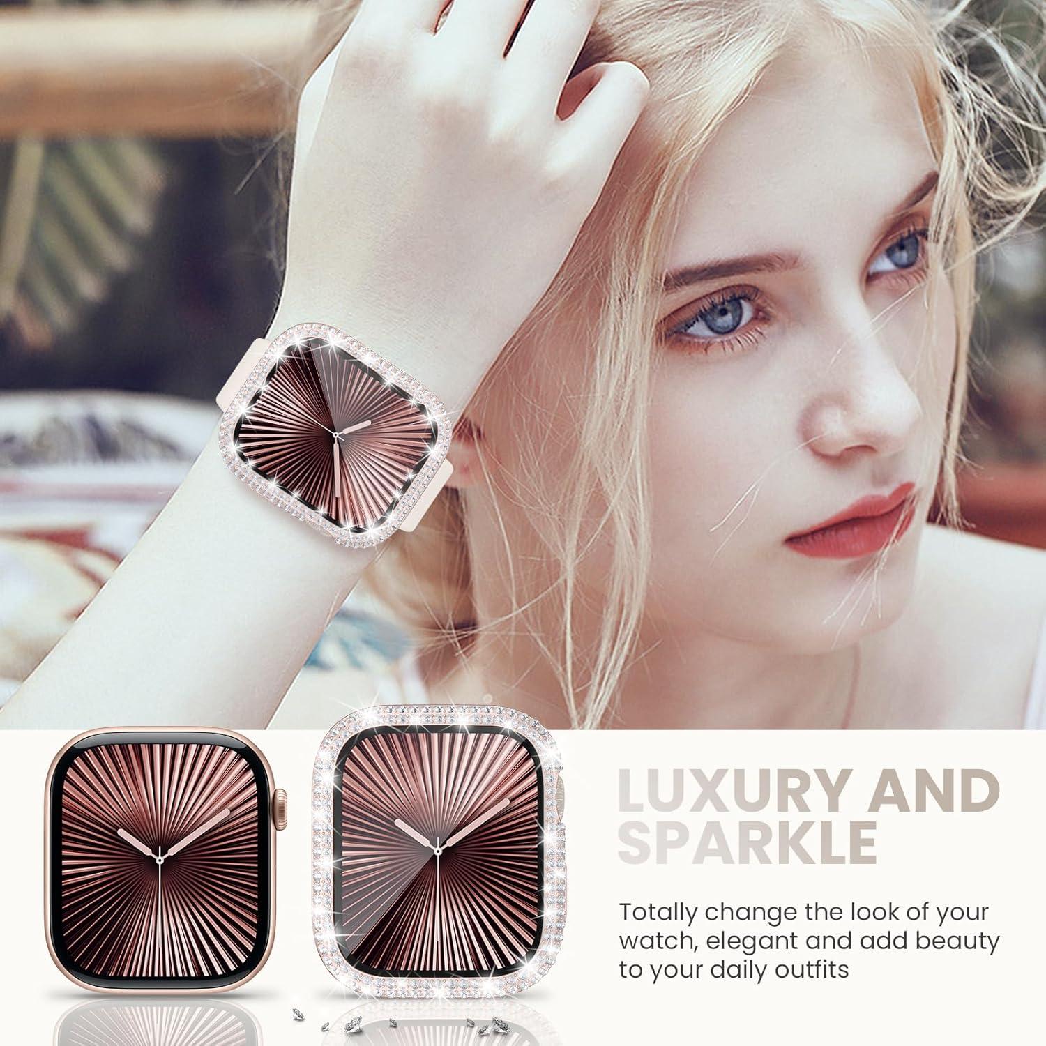 Funda Brillante Tensea para Apple Watch Serie 10 42mm - 3 Pack