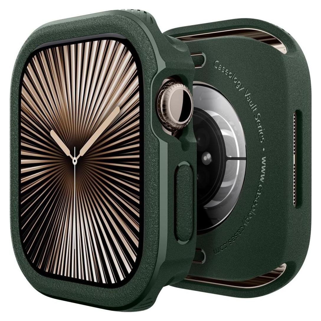 Funda Caseology Vault para Apple Watch Series 10 46mm Verde