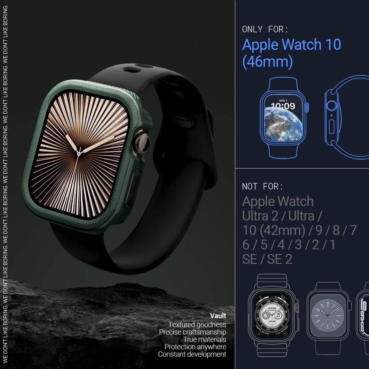 Funda Caseology Vault para Apple Watch Series 10 46mm Verde