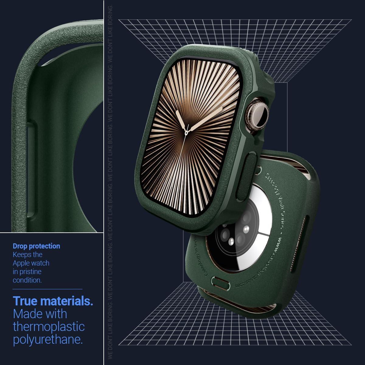 Funda Caseology Vault para Apple Watch Series 10 46mm Verde