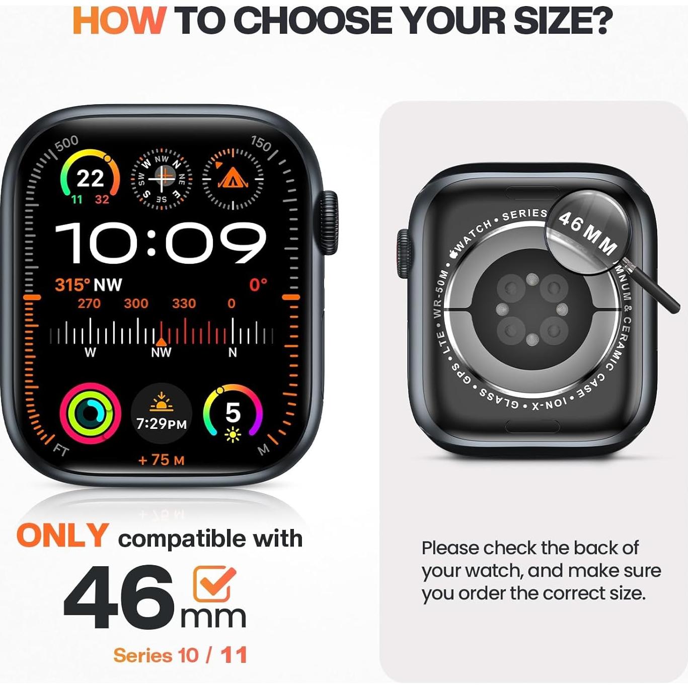 Funda de Aluminio Goton para Apple Watch 46mm Serie 11/10 - Bumper Ultra