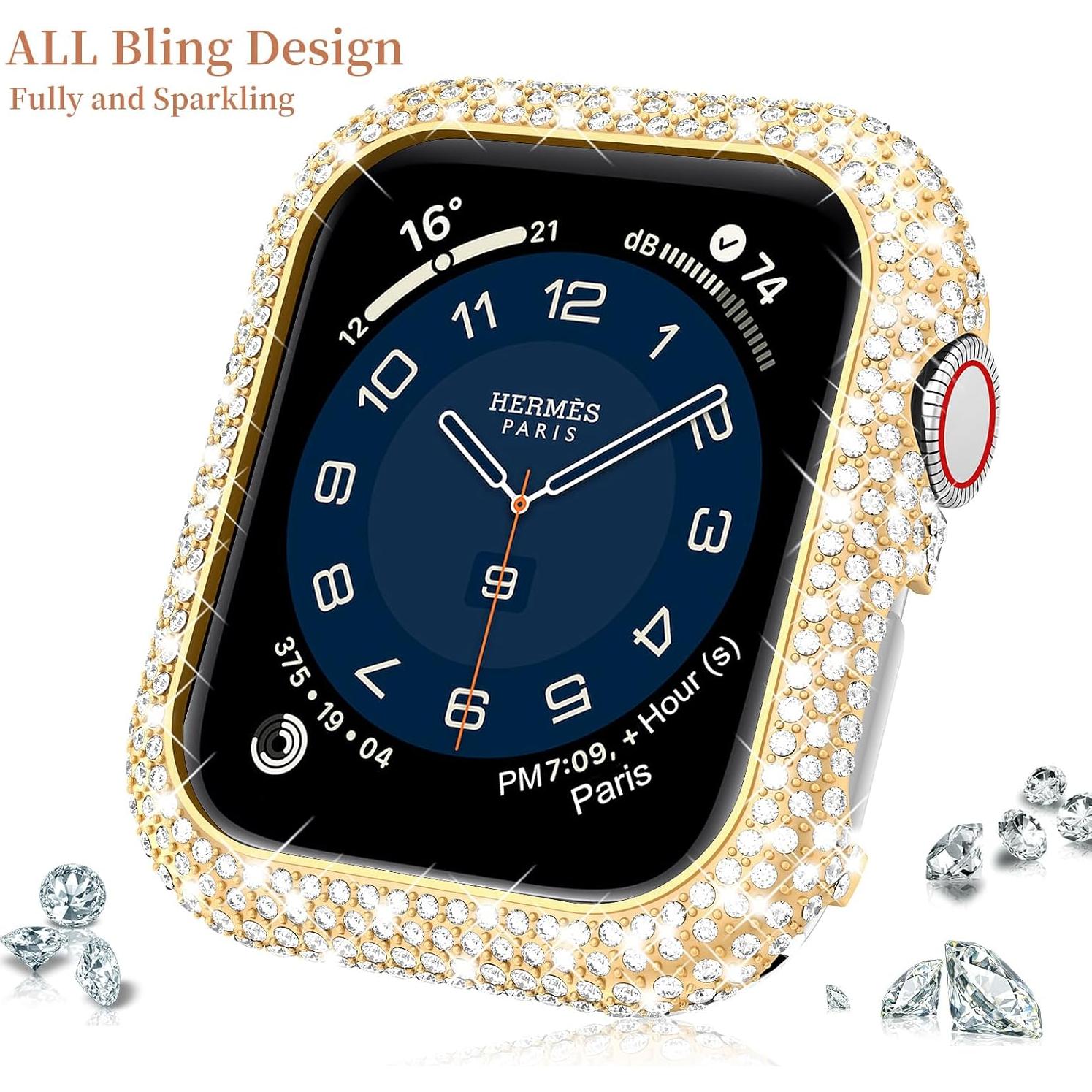 Funda de Metal Brillante Mosonio para Apple Watch 40mm Dorado