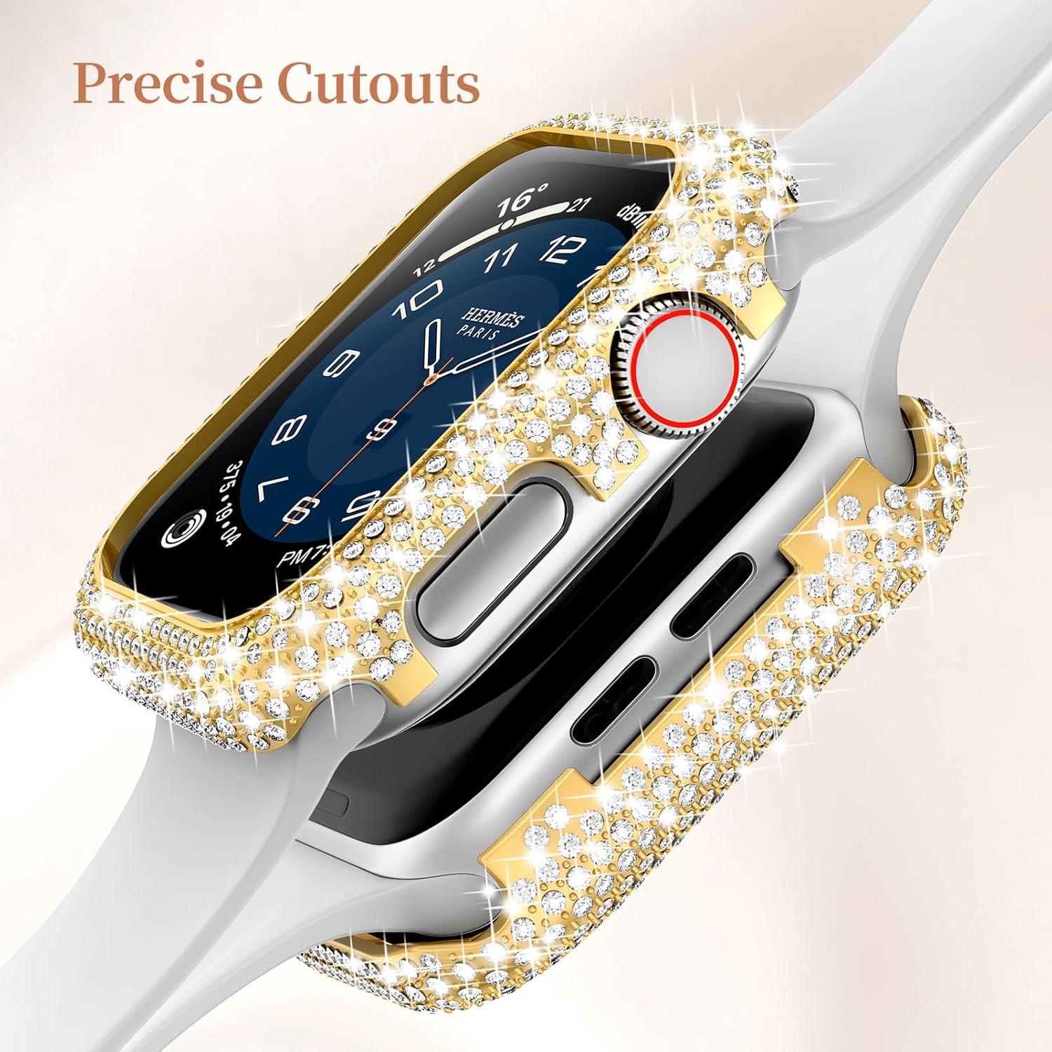 Funda de Metal Brillante Mosonio para Apple Watch 40mm Dorado