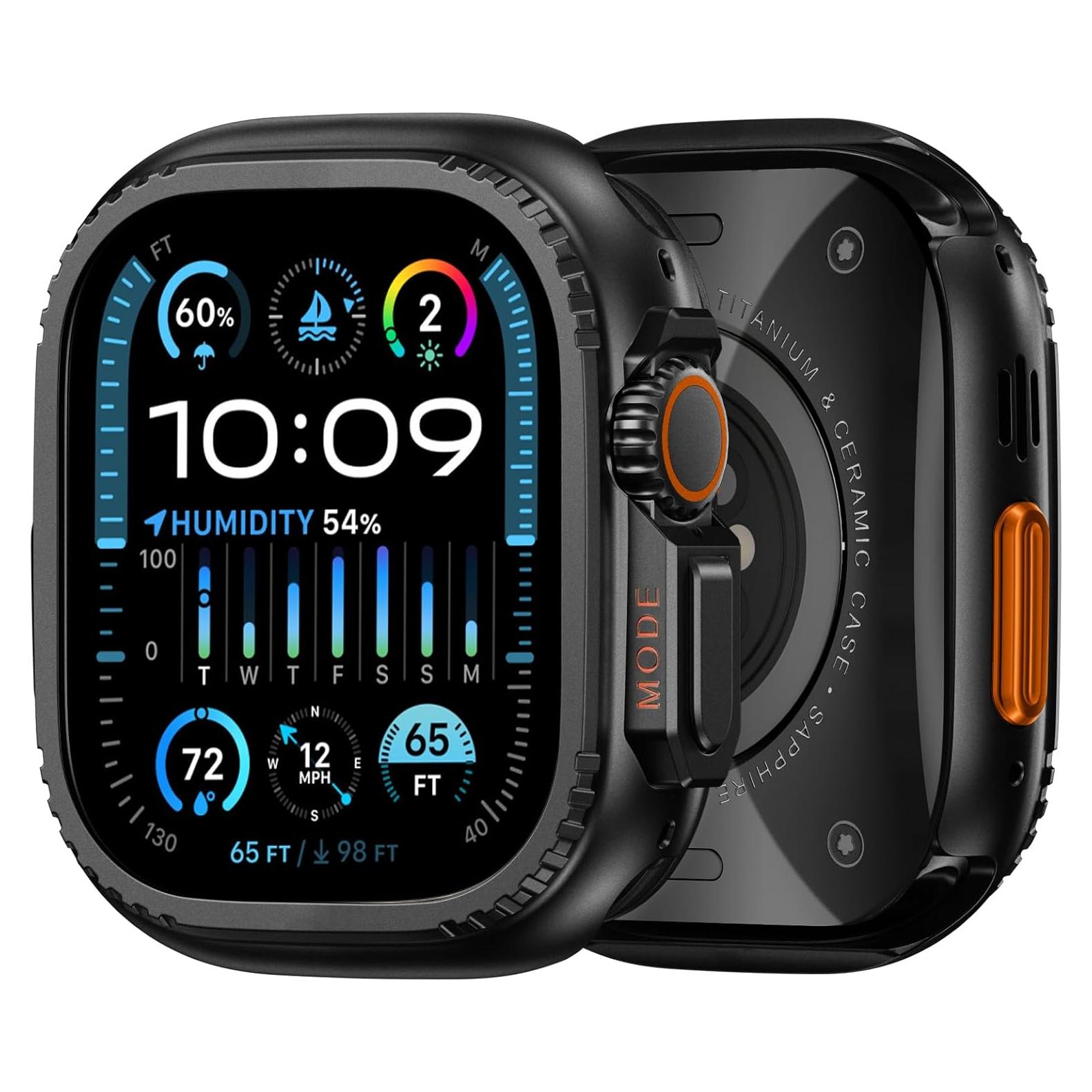 Funda Parachoques Metal Resistente para Apple Watch Ultra 2 49mm