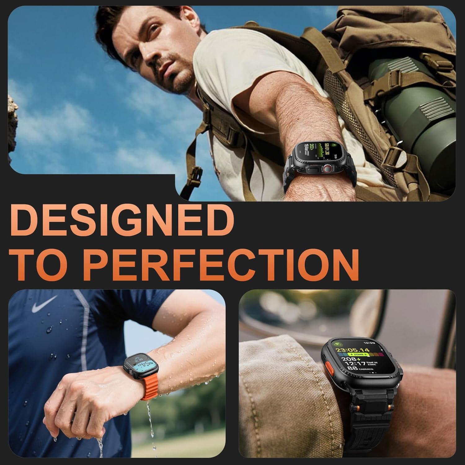 Funda Parachoques Metal Resistente para Apple Watch Ultra 2 49mm