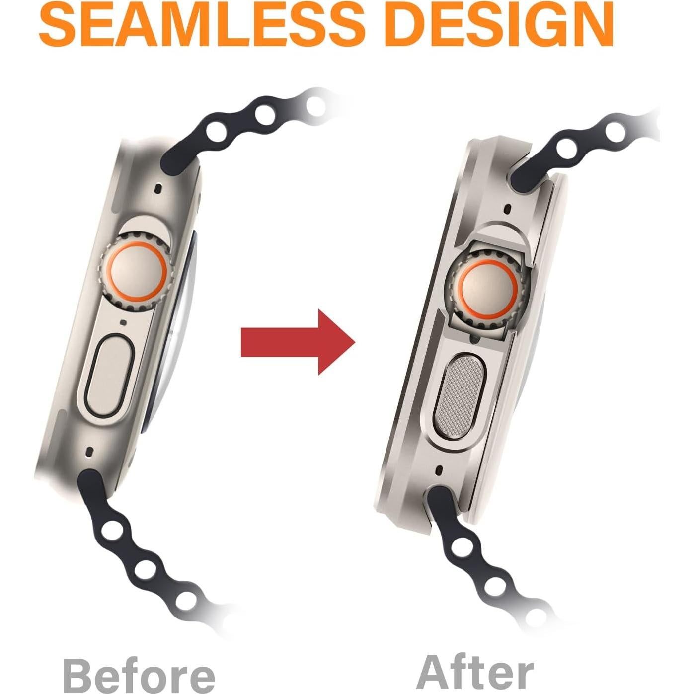 Funda Metálica Bisikor 49mm para Apple Watch Ultra 2 - Titanio