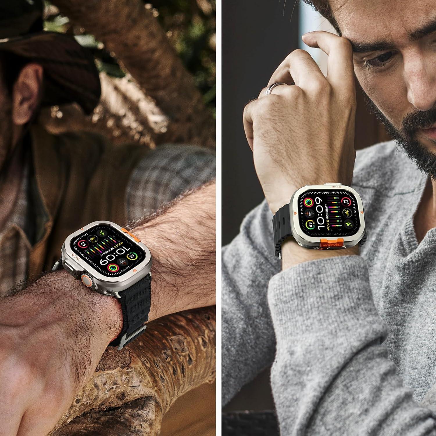 Funda Metálica Bisikor 49mm para Apple Watch Ultra 2 - Titanio