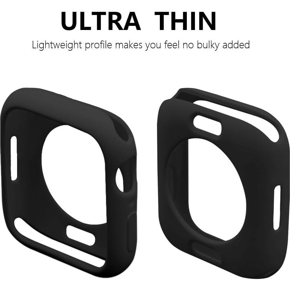 Funda Bumper Ultra Delgada TPU Hontao para iWatch 42mm Negro