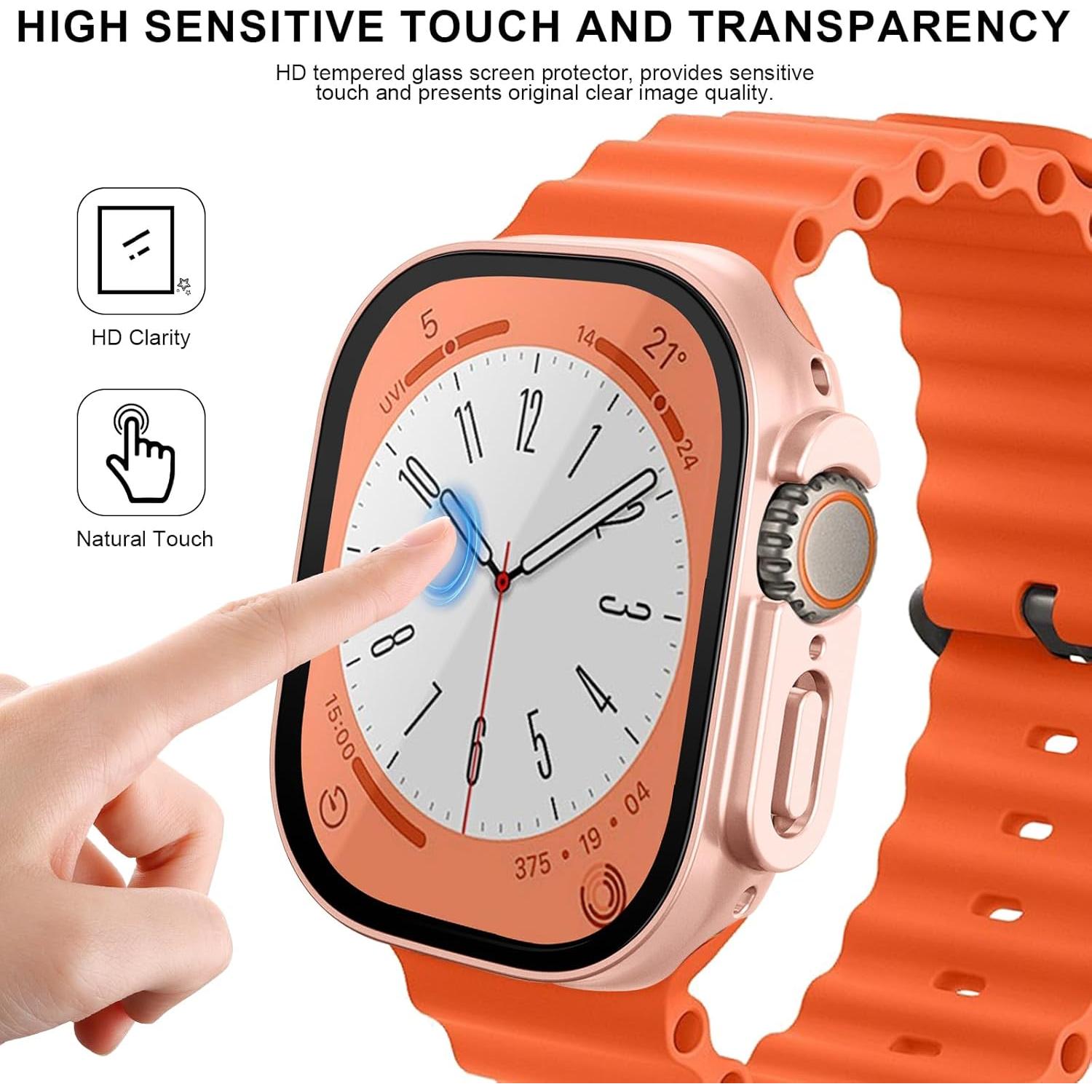 Paquete de 6 fundas para Apple Watch Ultra 49mm con protector