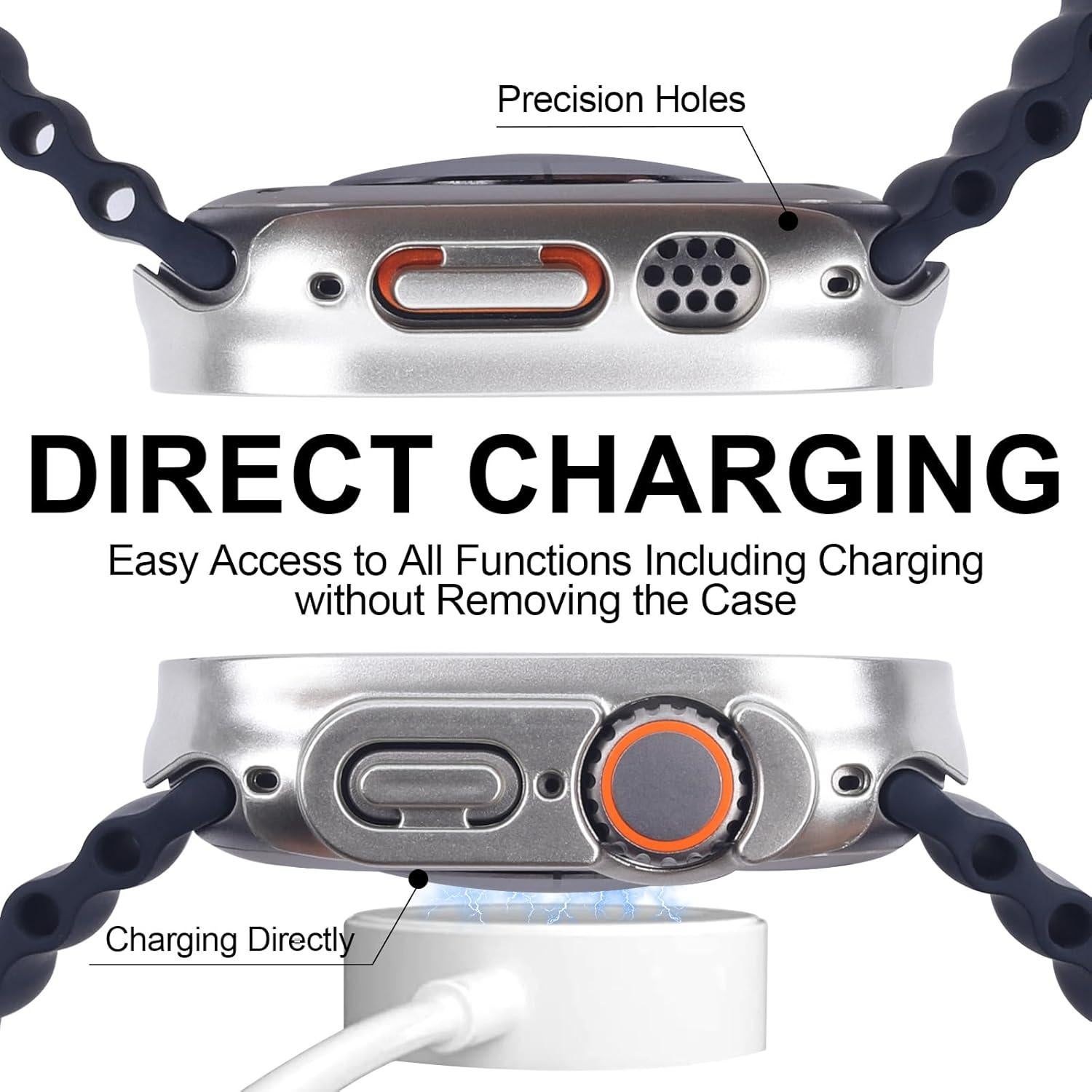 Paquete de 6 fundas para Apple Watch Ultra 49mm con protector