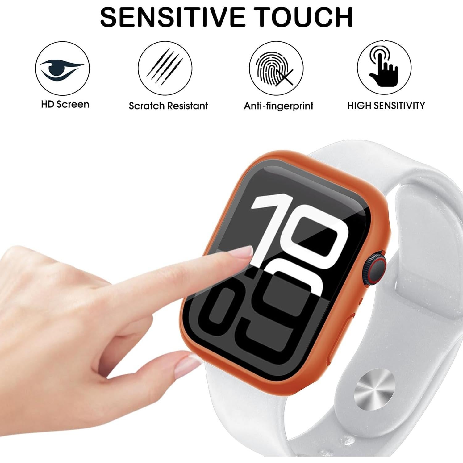 Paquete de 16 fundas para Apple Watch S10 46mm con vidrio templado