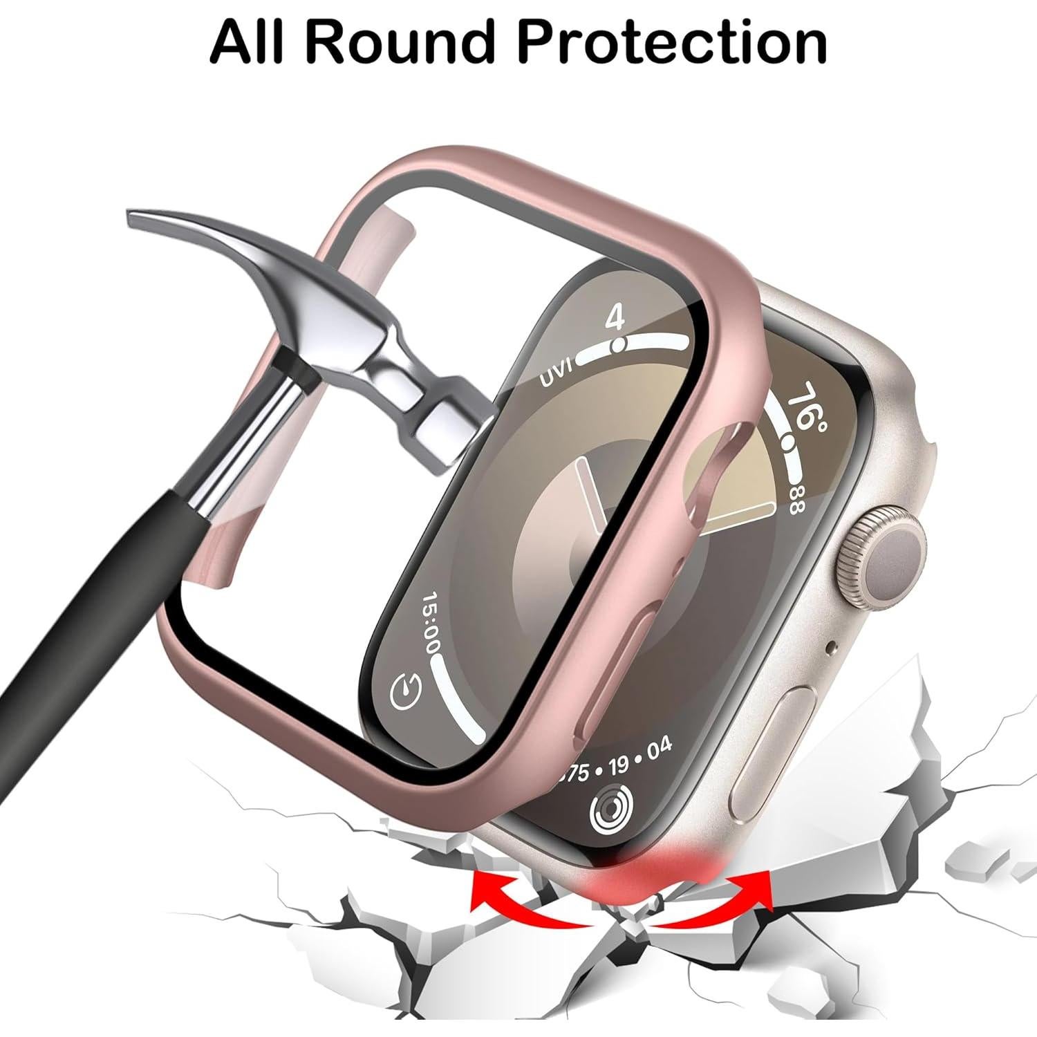 Paquete de 16 fundas para Apple Watch S10 46mm con vidrio templado