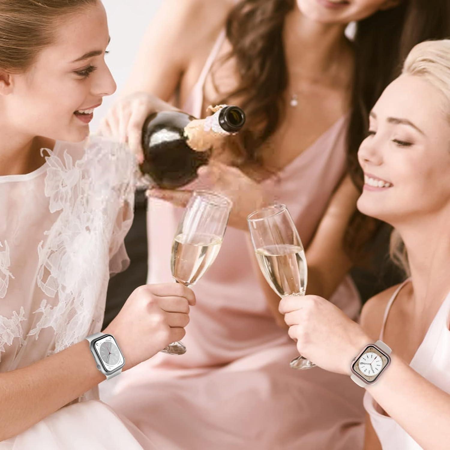 Paquete de 16 fundas para Apple Watch S10 46mm con vidrio templado