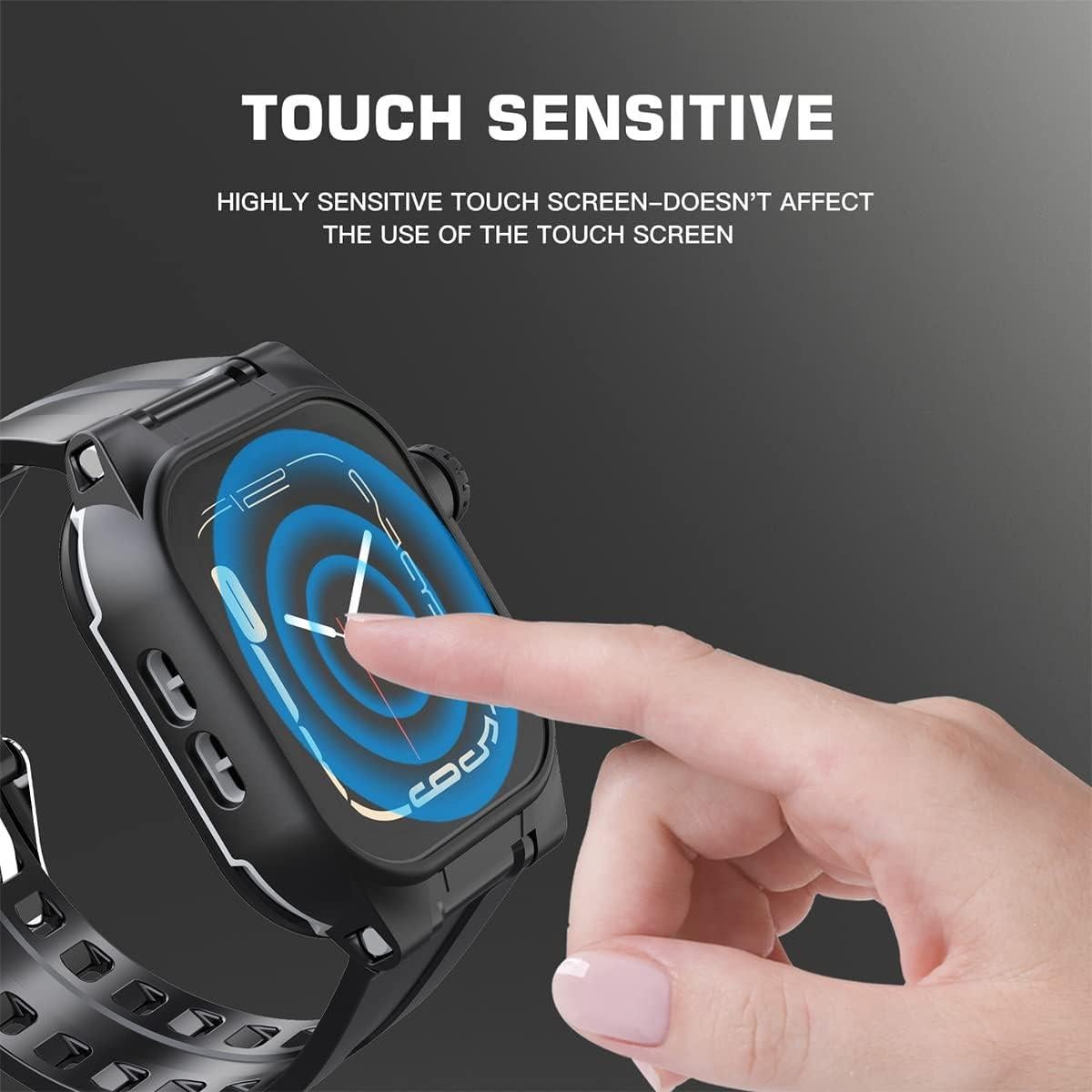 Funda impermeable YOGRE para Apple Watch 45mm IP68 negra