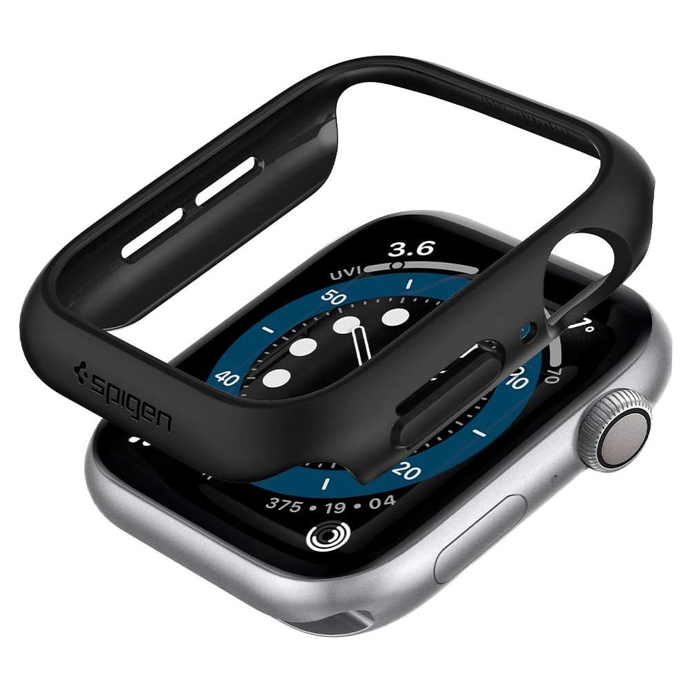 Funda delgada Spigen para Apple Watch 44mm Series SE2/6/5/4 - Negro
