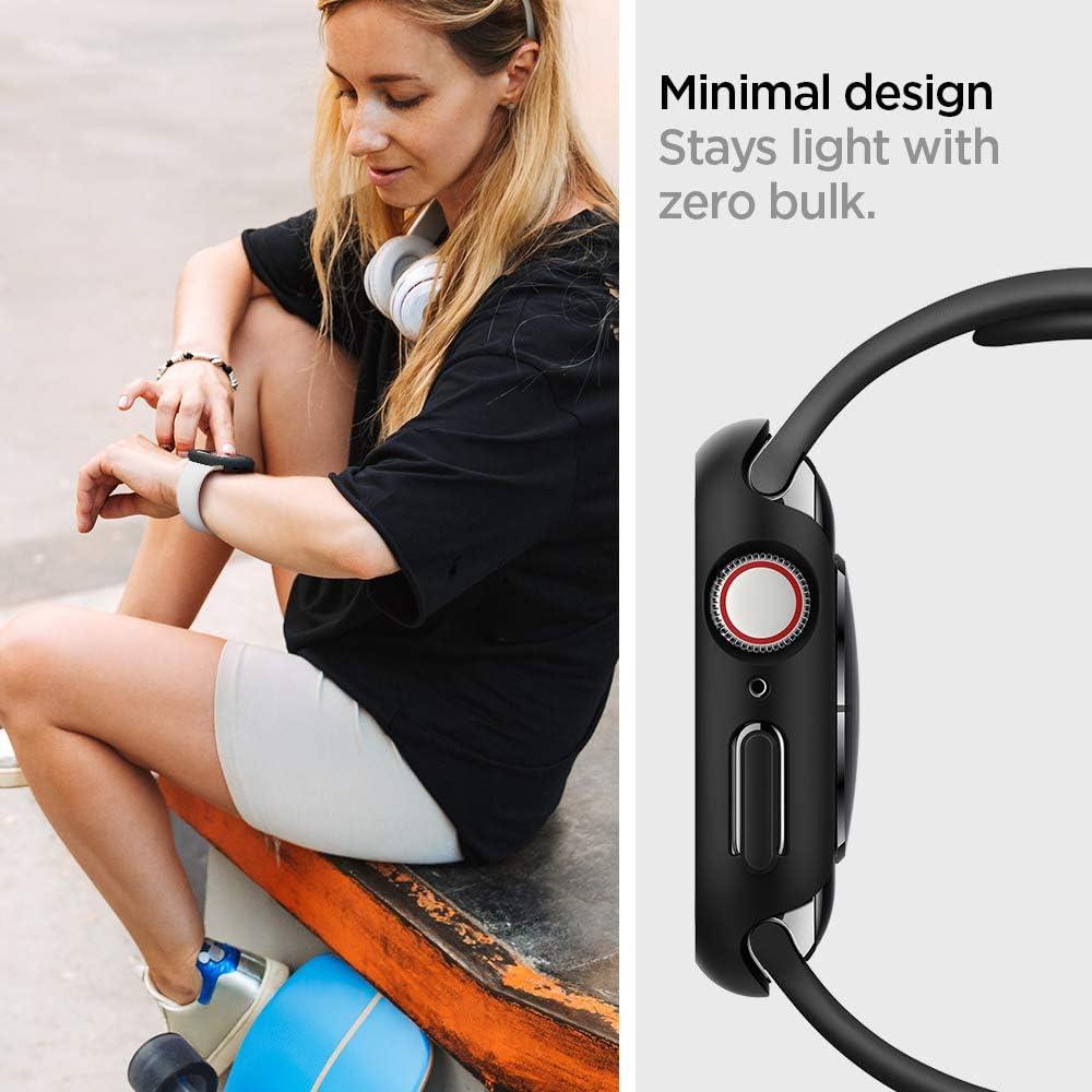 Funda delgada Spigen para Apple Watch 44mm Series SE2/6/5/4 - Negro