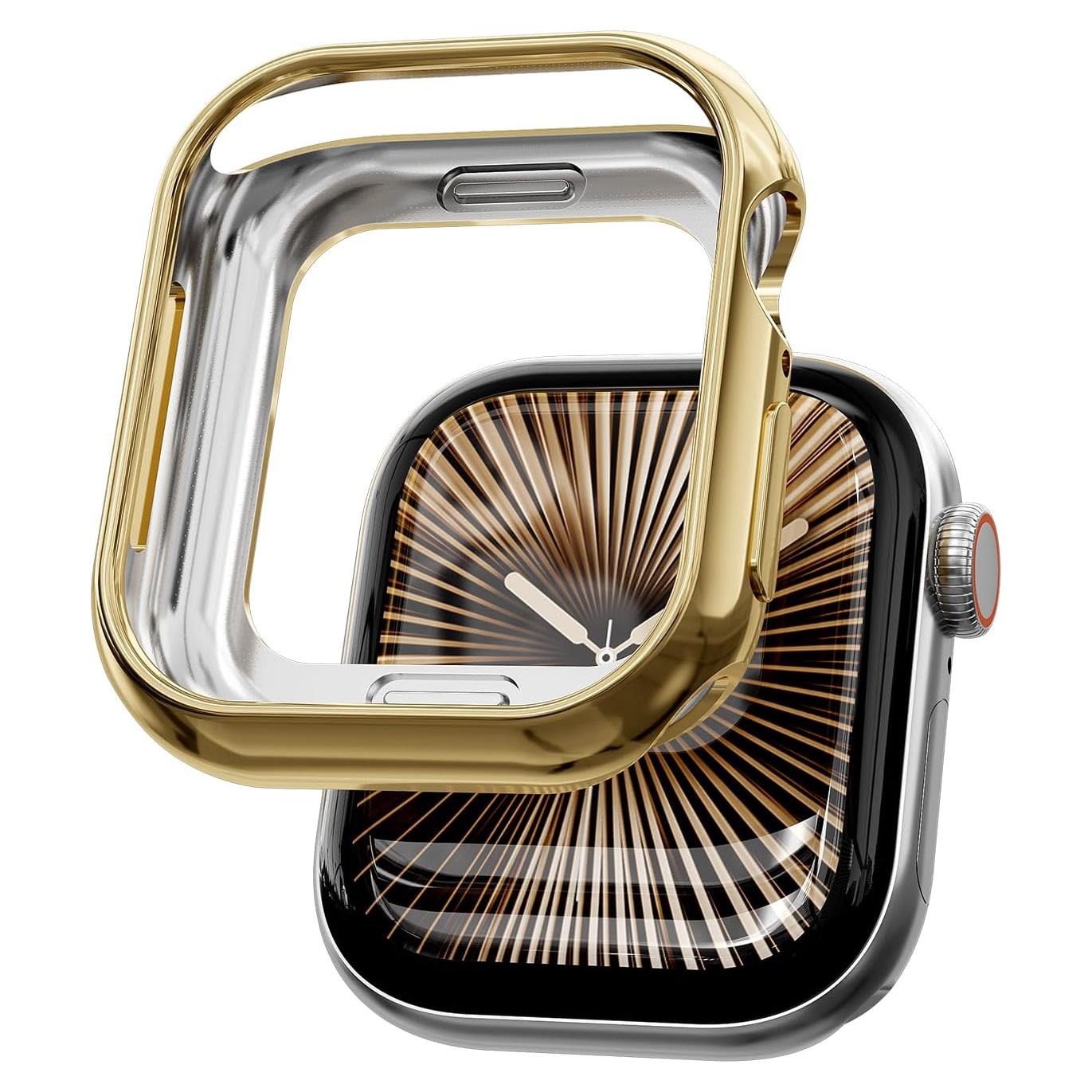 Funda TPU Oro para Apple Watch Serie 10 46mm - Ligera y Resistente