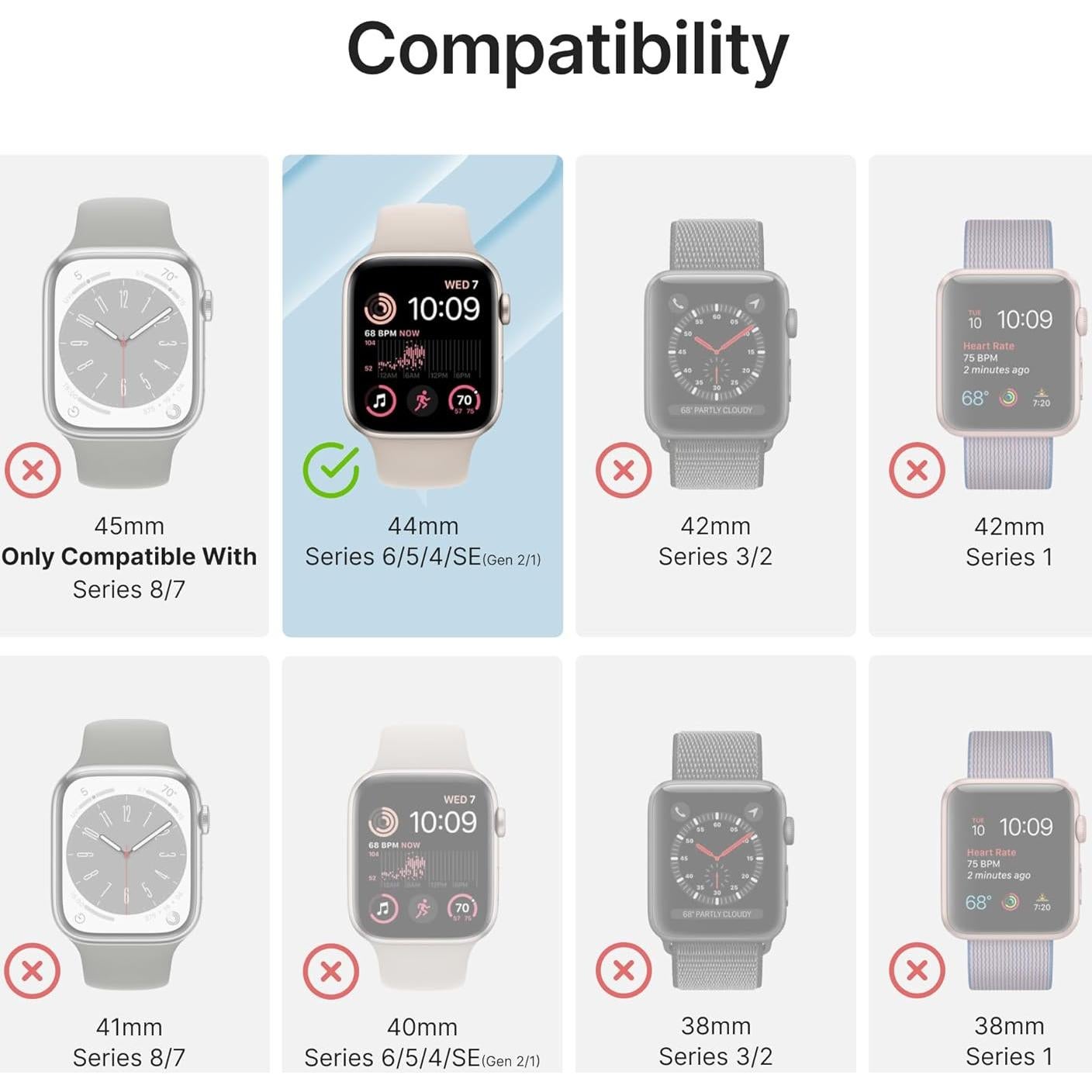 Funda Catalyst para Apple Watch 44mm - Resistente a Caídas