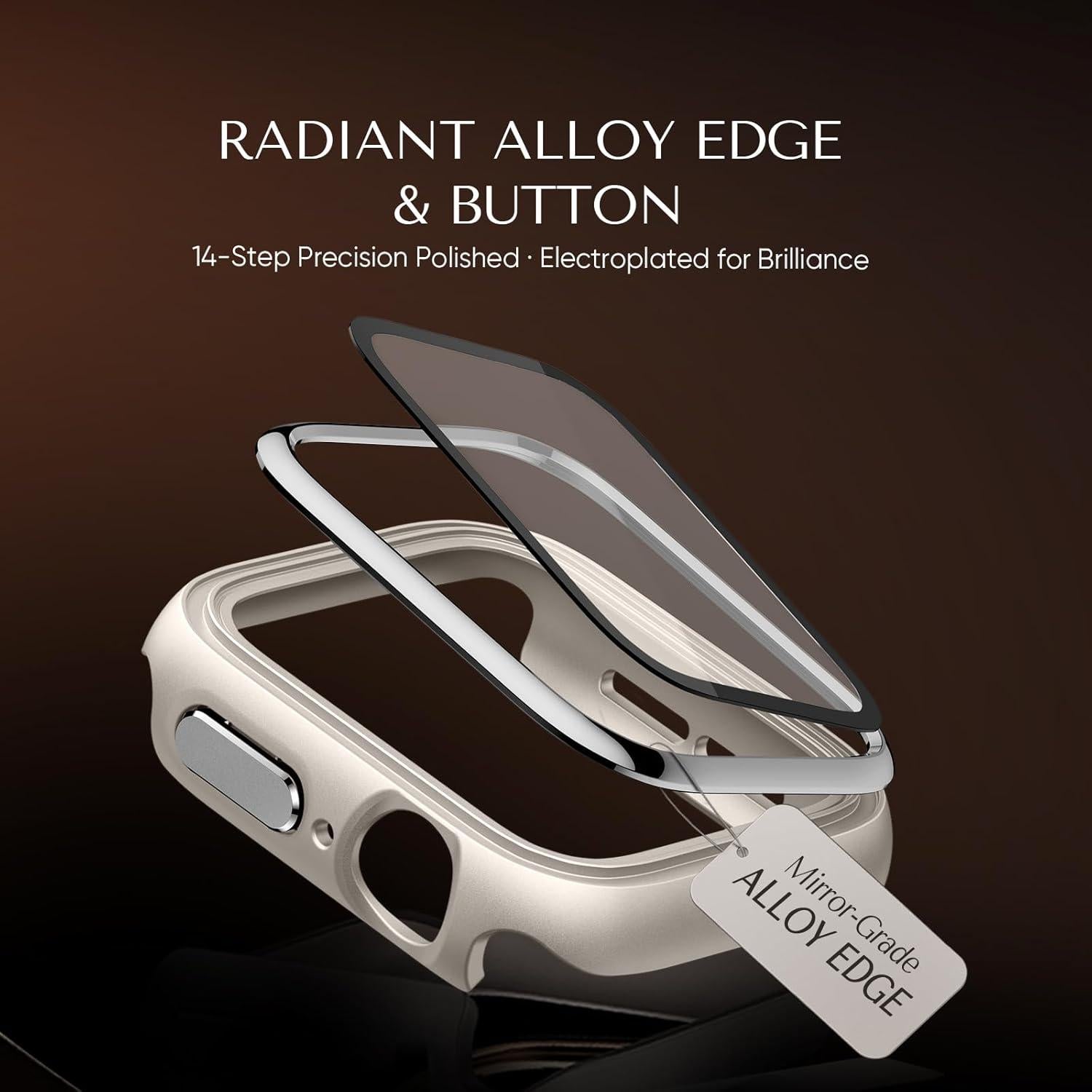 Funda de Metal Suitisbest para Apple Watch 41mm con Protector