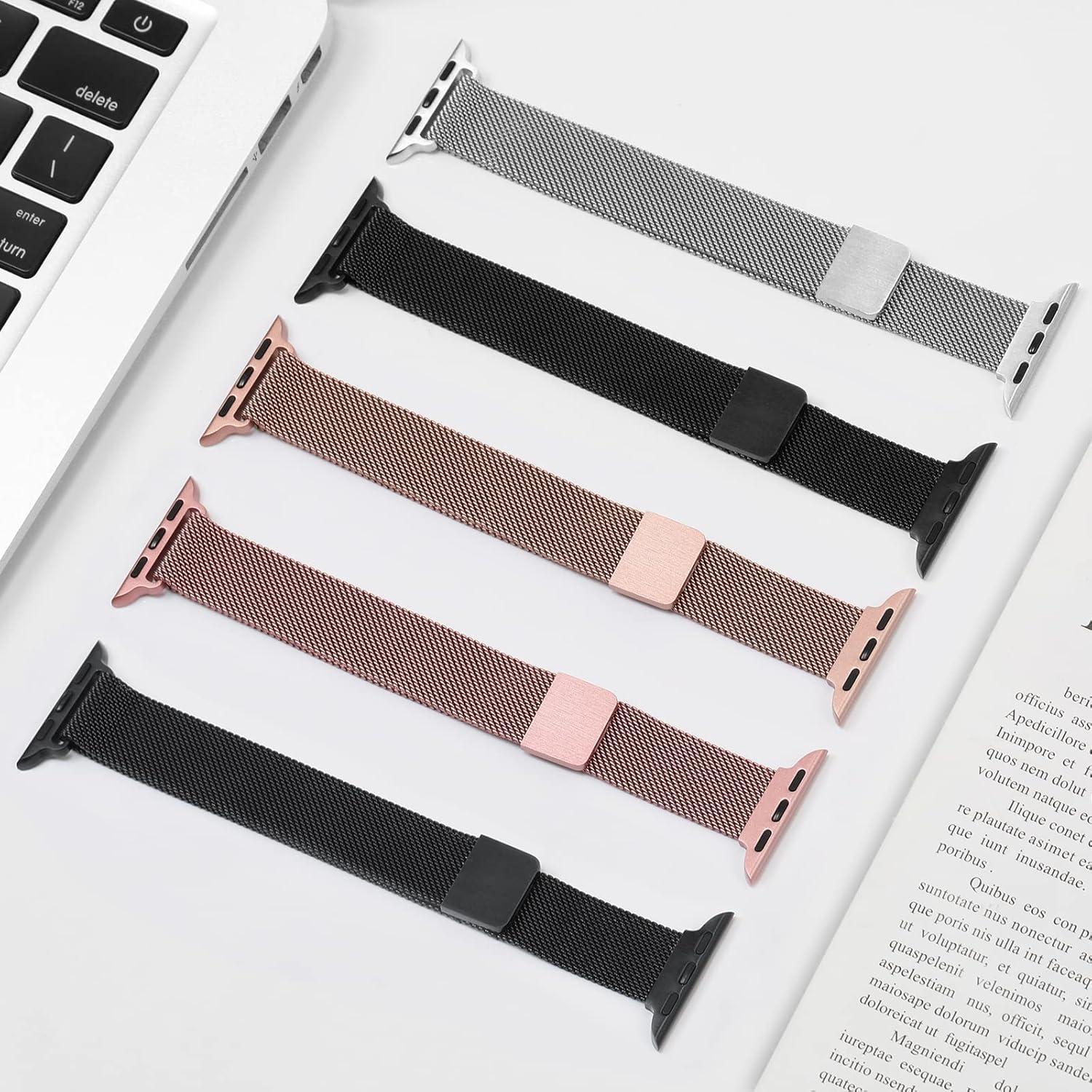 Correa de Malla Magnética CTYBB para Apple Watch 38-49mm