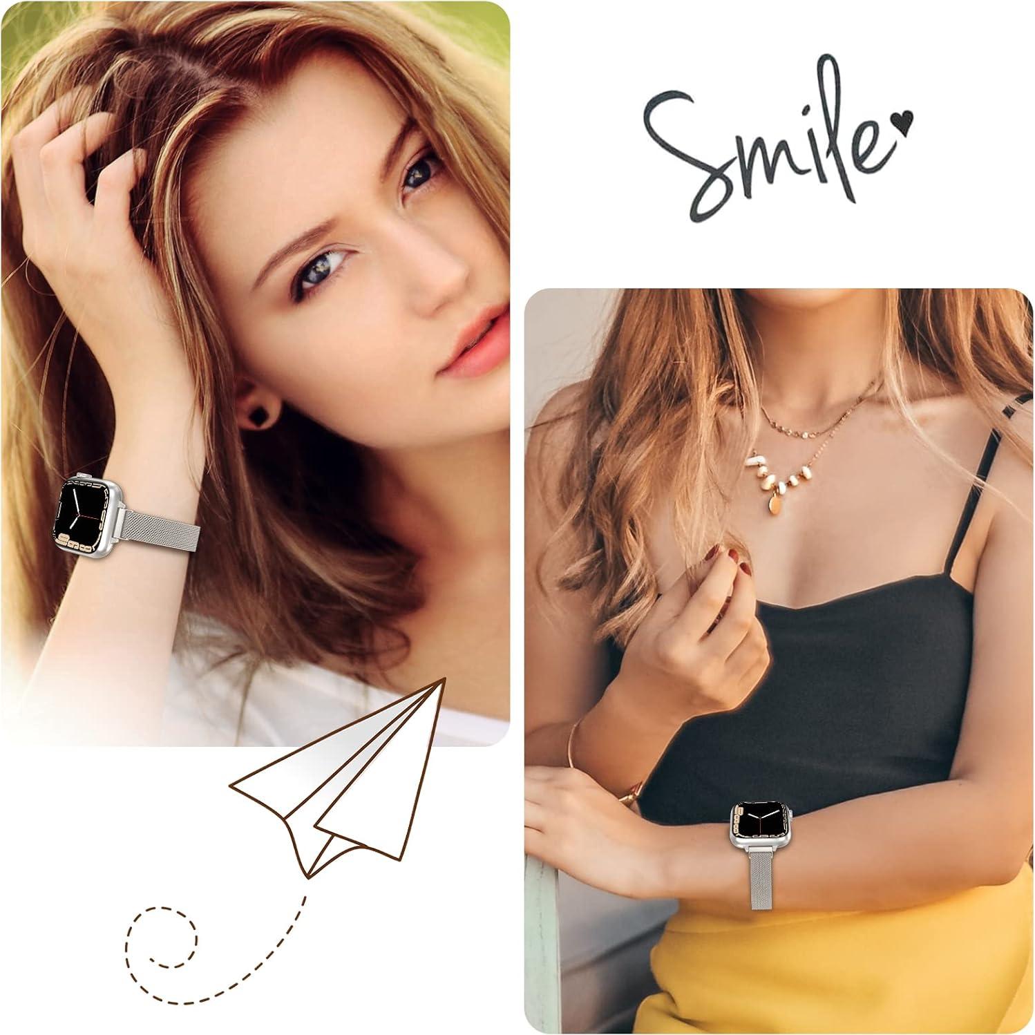 Correa de Malla Magnética CTYBB para Apple Watch 38-49mm