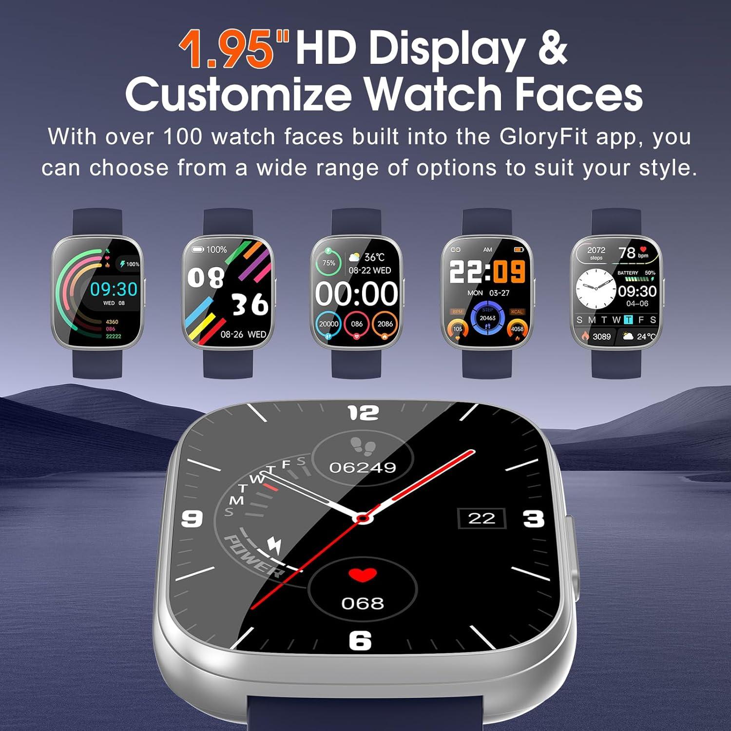 Reloj Inteligente Puqo T80 Pantalla Táctil 1.95" Fitness IP68