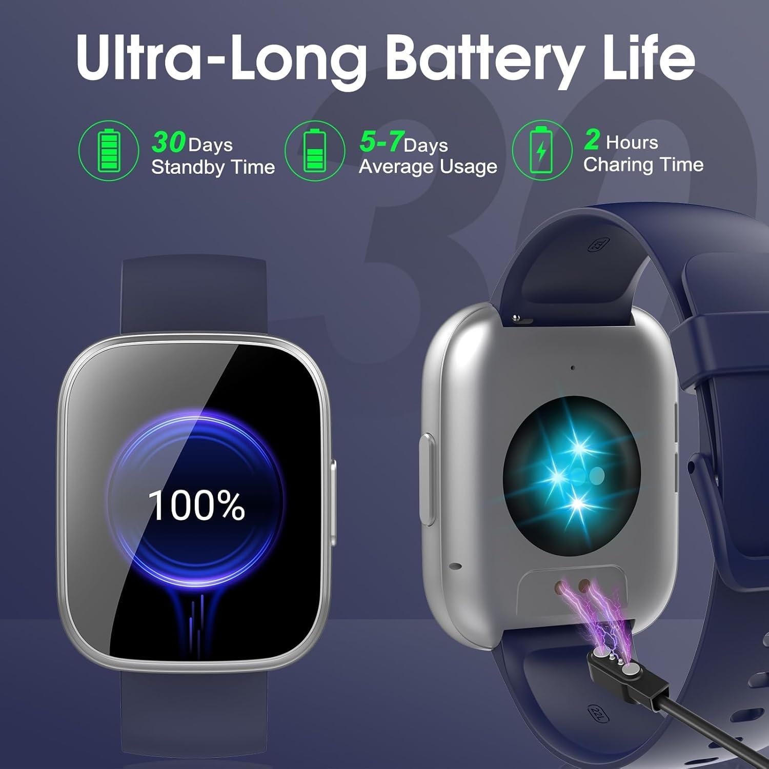 Reloj Inteligente Puqo T80 Pantalla Táctil 1.95" Fitness IP68