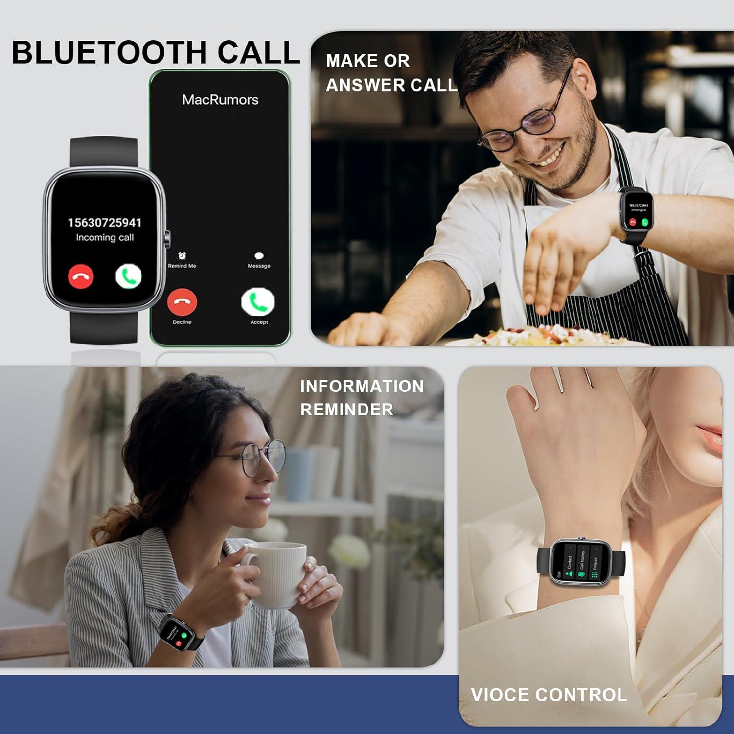 Reloj Inteligente Kuizil T70 1.91" HD Bluetooth IP68 Fitness