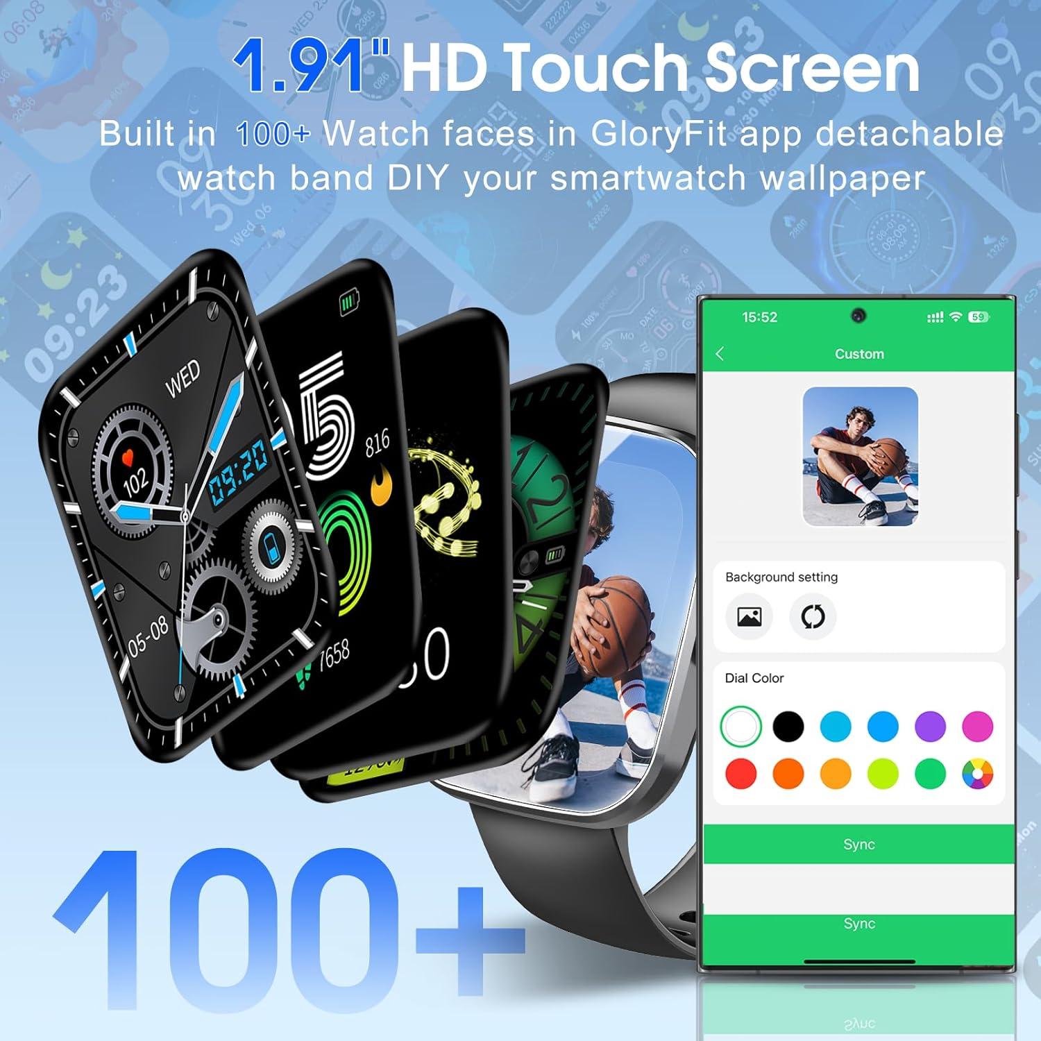 Reloj Inteligente Csasan T70 Pantalla HD 1.91" Fitness IP68