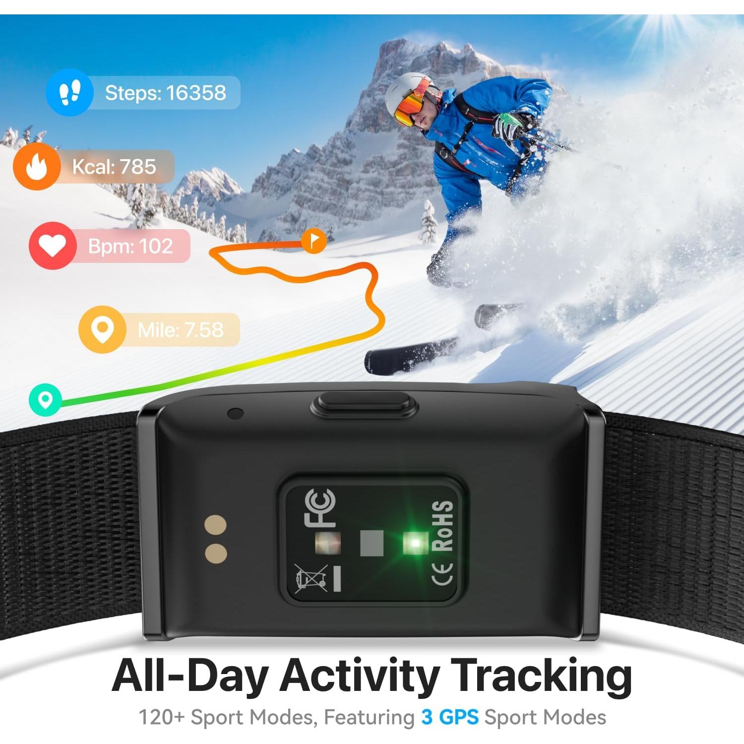 Pulsera Inteligente Leeyalan H59 Monitoreo Salud 24/7 IP68