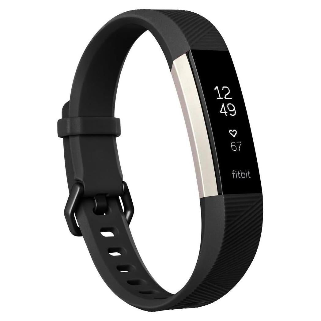 Rastreador de Fitness Fitbit Alta HR Negro - Frecuencia Cardíaca, 7 Días Batería