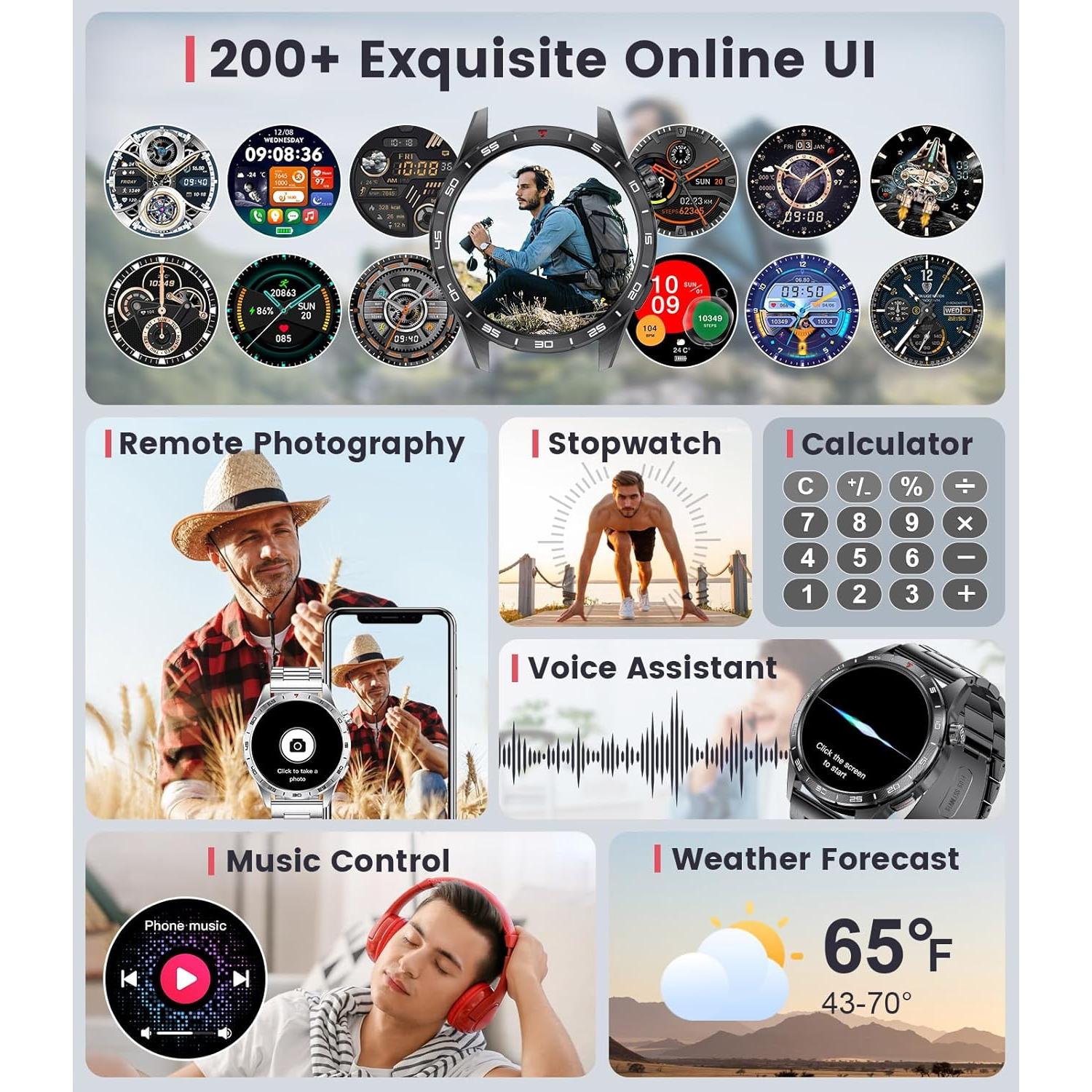 Reloj Inteligente LIGE SML3 Pro 1.43" Bluetooth Fitness