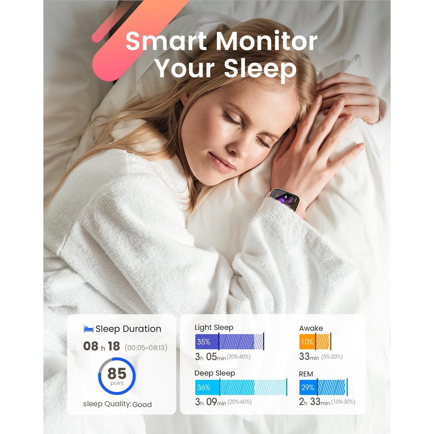 Reloj Inteligente RUXINGX G62 para Mujeres 1.85" Bluetooth