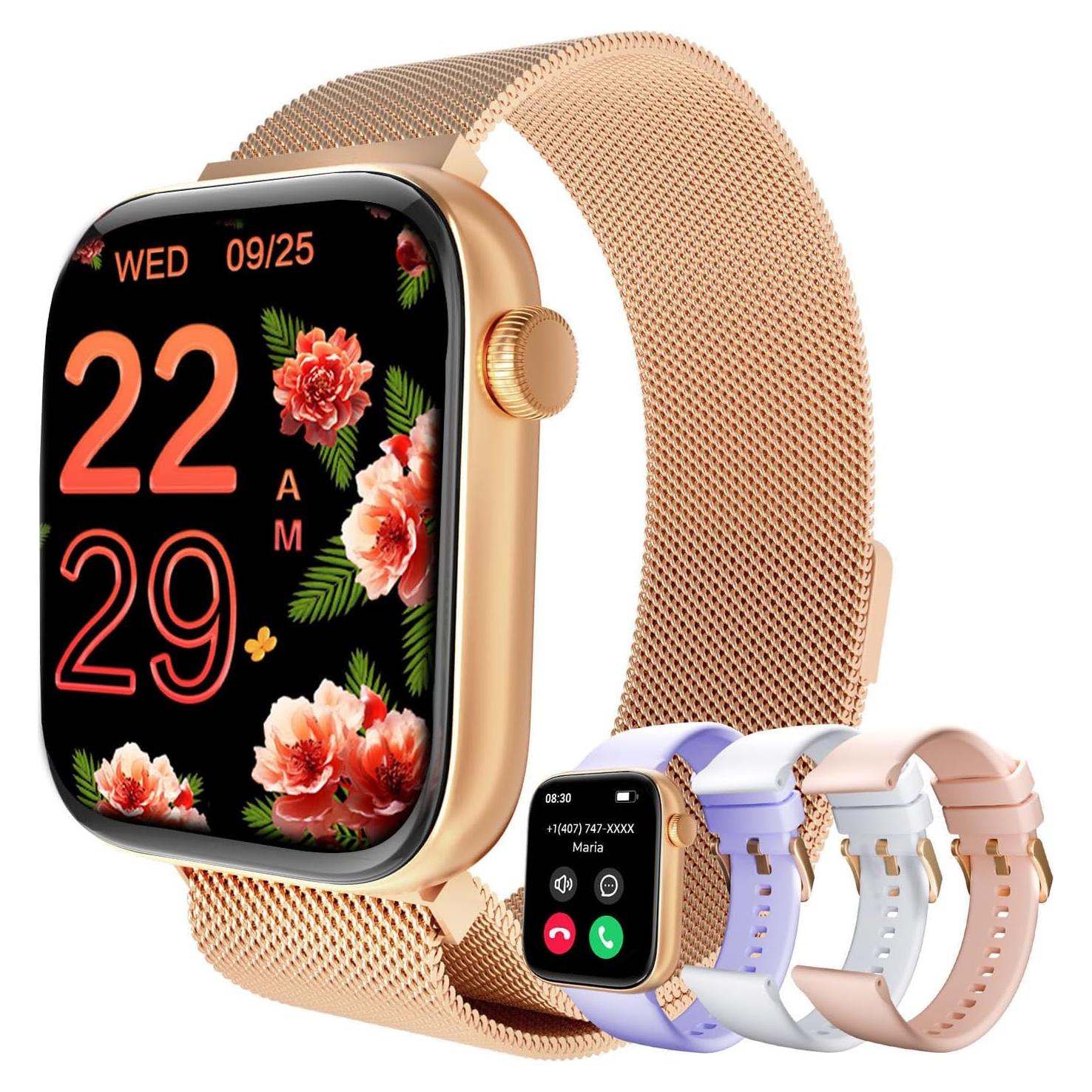 Reloj Inteligente MIDDOW Dorado 1.85" AMOLED Fitness Salud