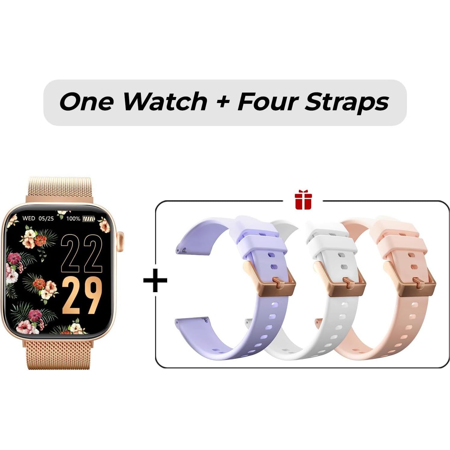 Reloj Inteligente MIDDOW Dorado 1.85" AMOLED Fitness Salud