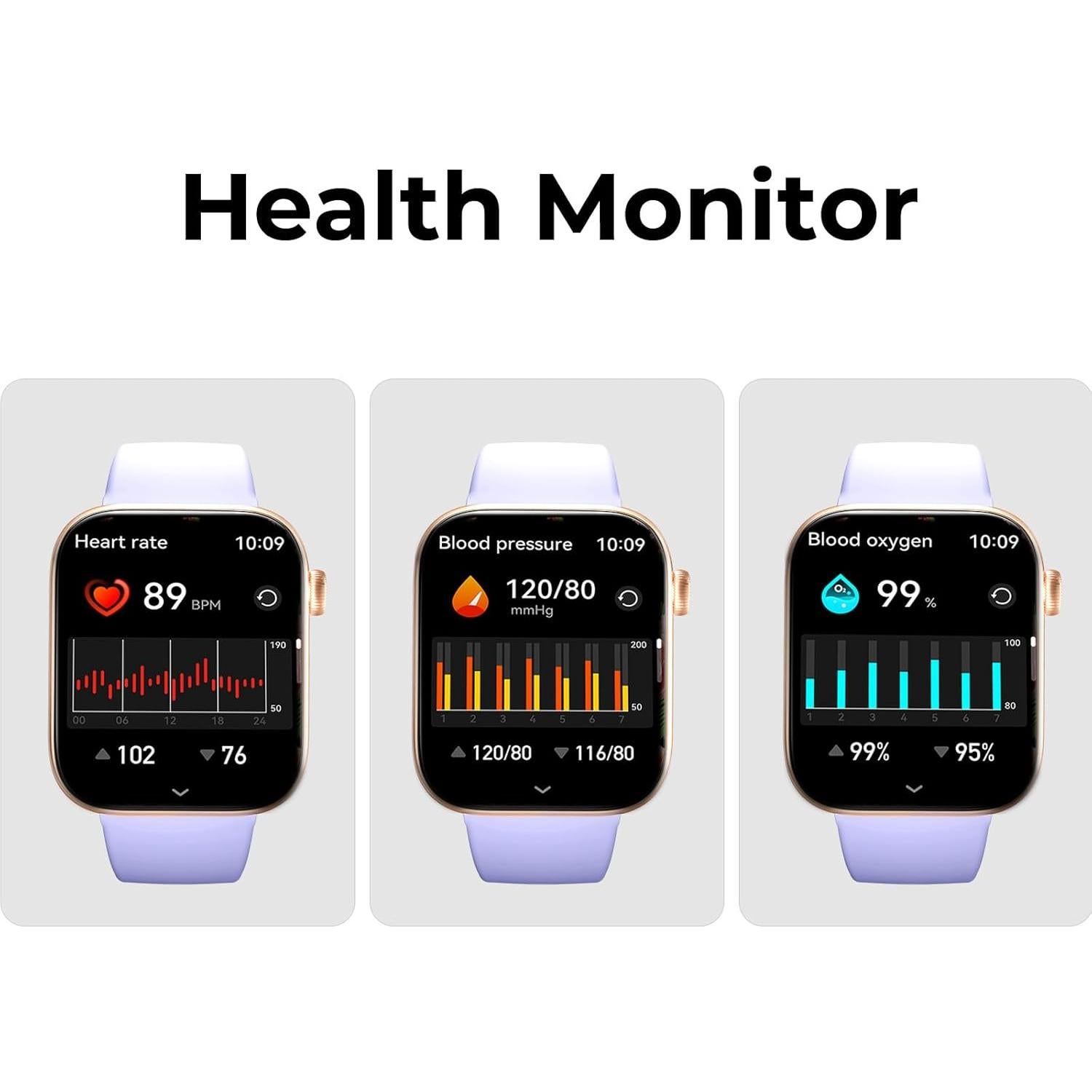 Reloj Inteligente MIDDOW Dorado 1.85" AMOLED Fitness Salud