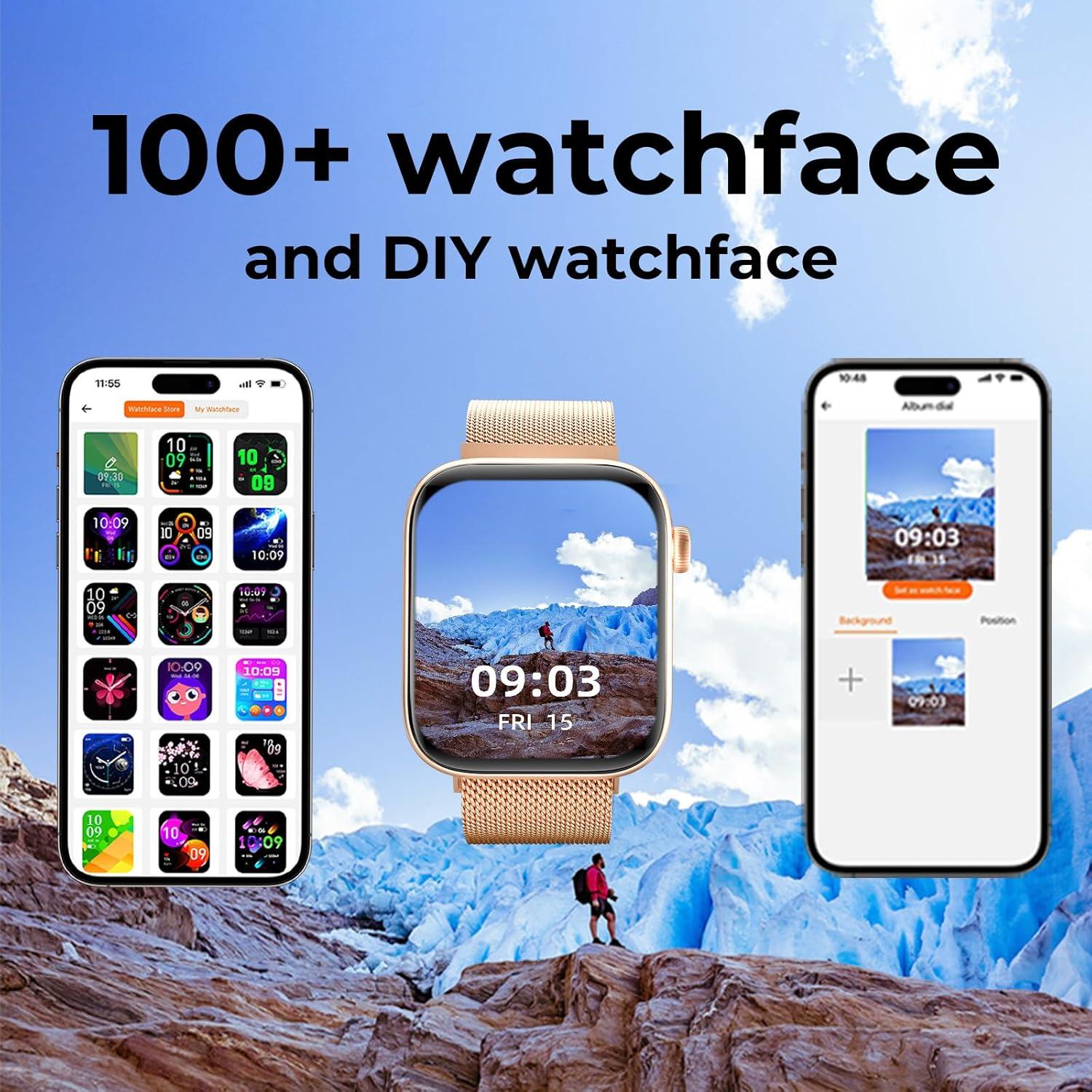 Reloj Inteligente MIDDOW Dorado 1.85" AMOLED Fitness Salud