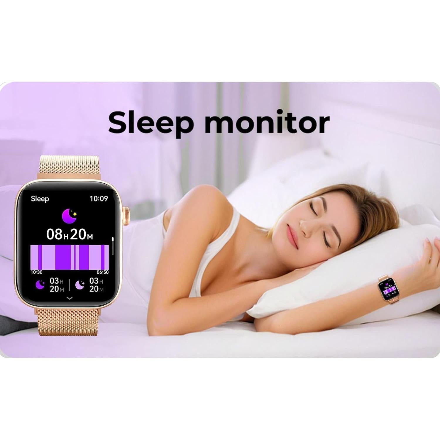 Reloj Inteligente MIDDOW Dorado 1.85" AMOLED Fitness Salud