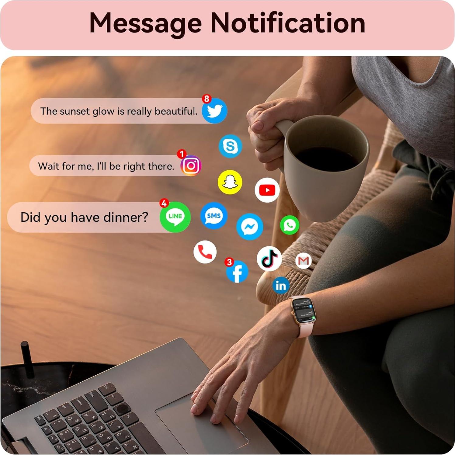 Reloj Inteligente Tensky IDW28 para Fitness y Salud IP68