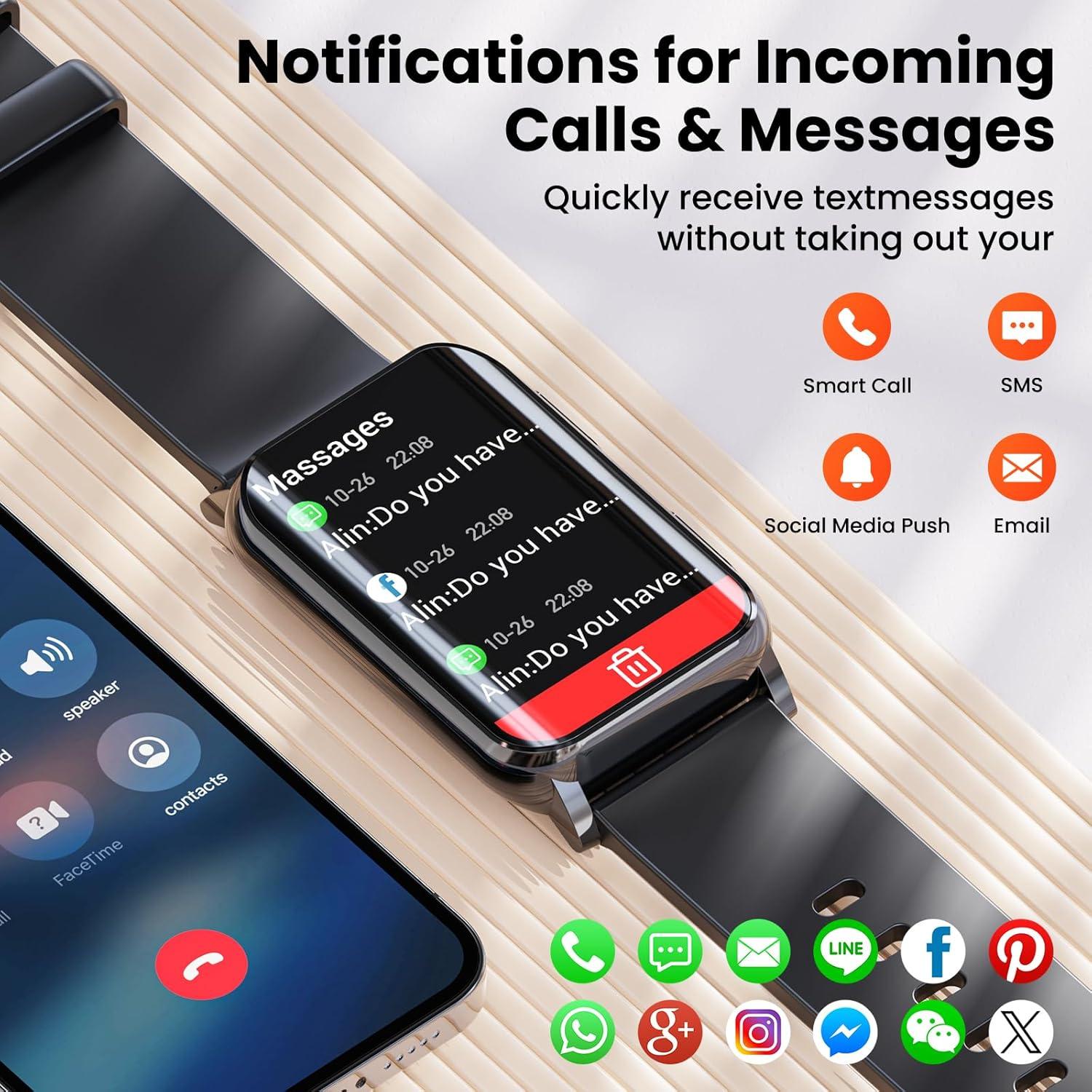 Reloj Inteligente Mingdaln G7 IP68 Fitness 1.57" Pantalla Táctil